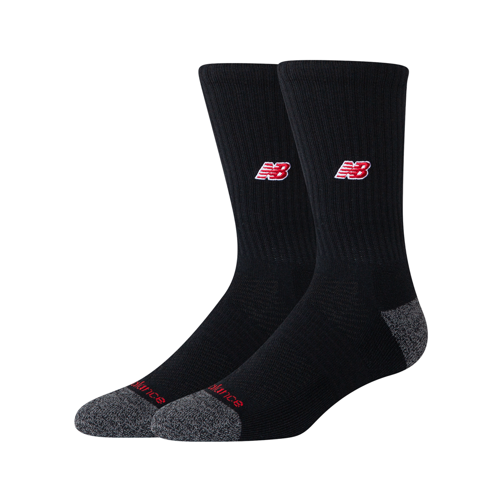 New Balance New Balance Active NB Premium Crew Socks 2 Pack unisex, schwarz, Grösse: M  unisex, schwarz, Grösse: M