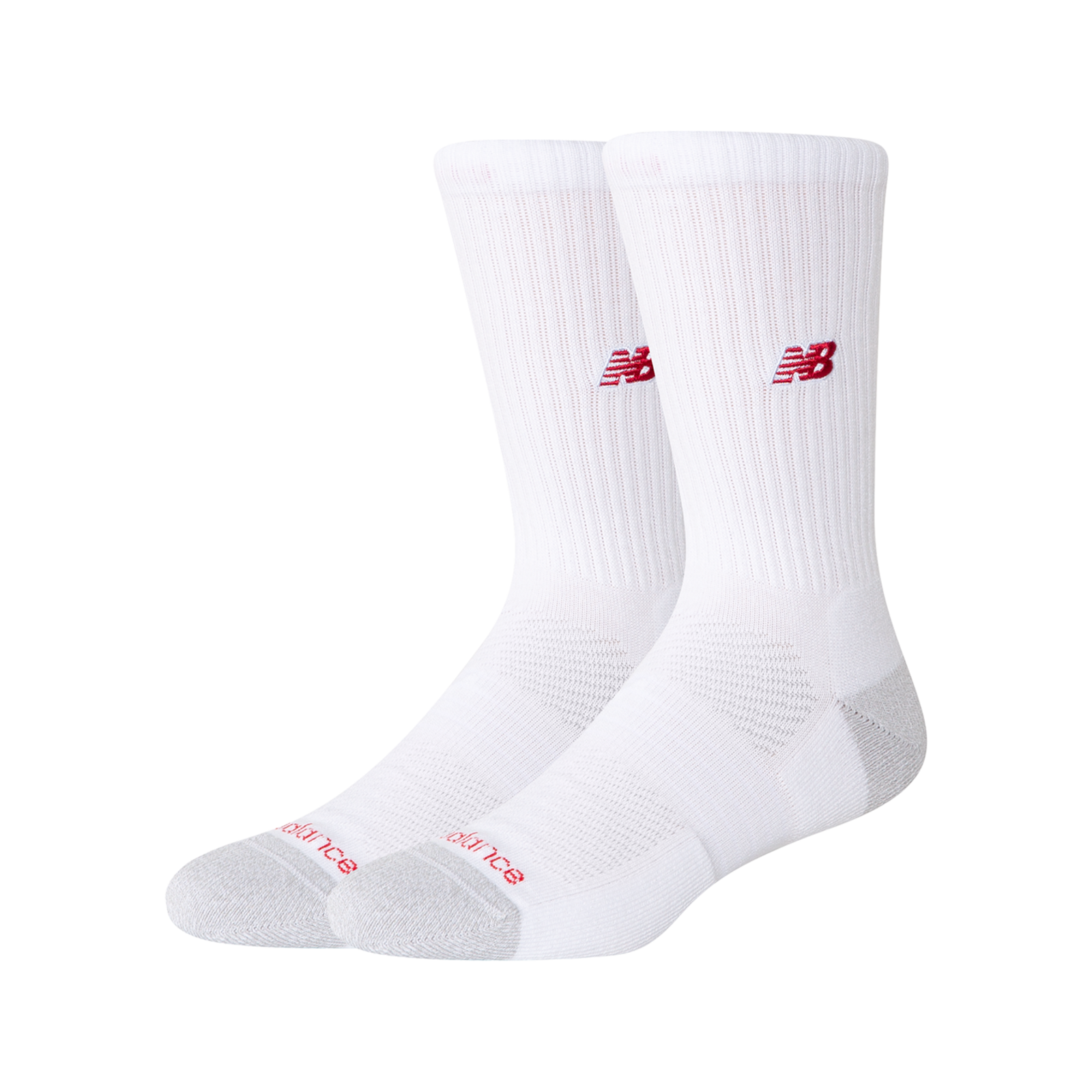 New Balance Active NB Premium Crew Socks 2 Pack  Unisex, weiss, Grösse: XL