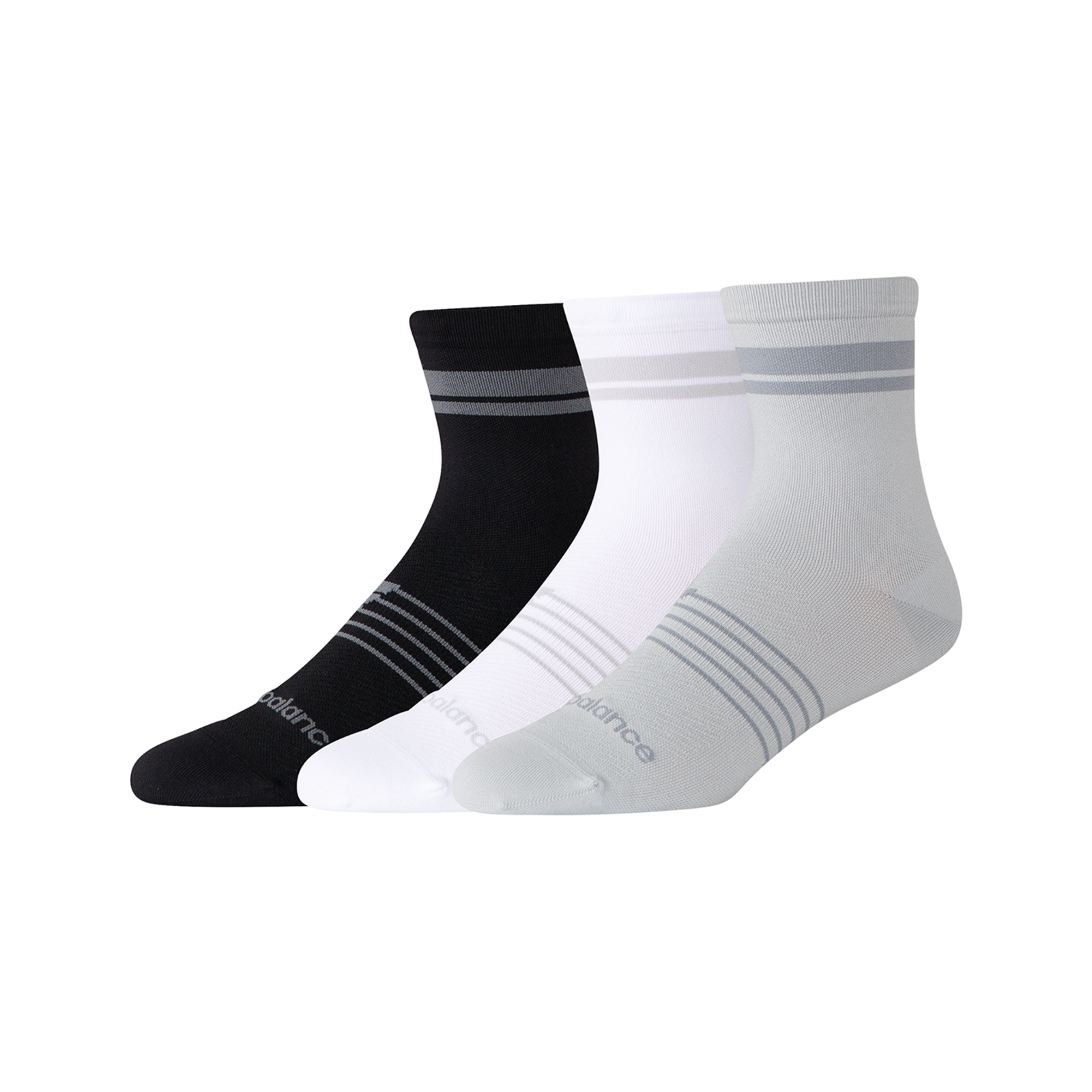 New Balance Pro Running Quarter Socks 3 Pack  Unisex, mehrfarbig, Grösse: XL