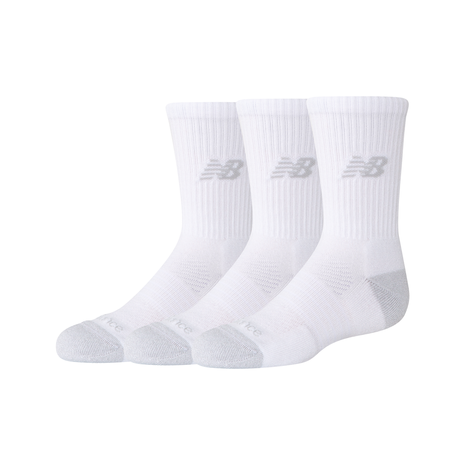 New Balance Youth Active Crew Socks 3 Pack  Unisex, weiss, Grösse: S