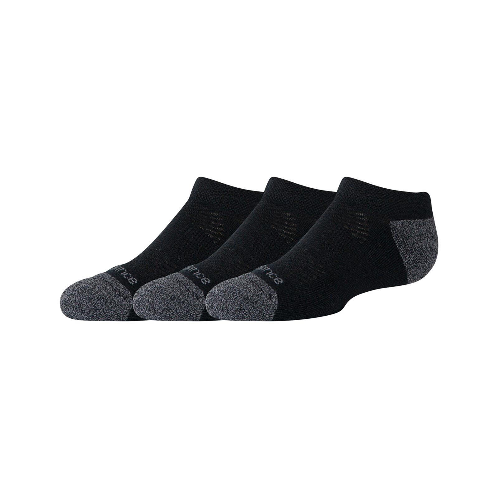 New Balance Youth Active No Show Socks 3 Pack  Unisex, schwarz, Grösse: L