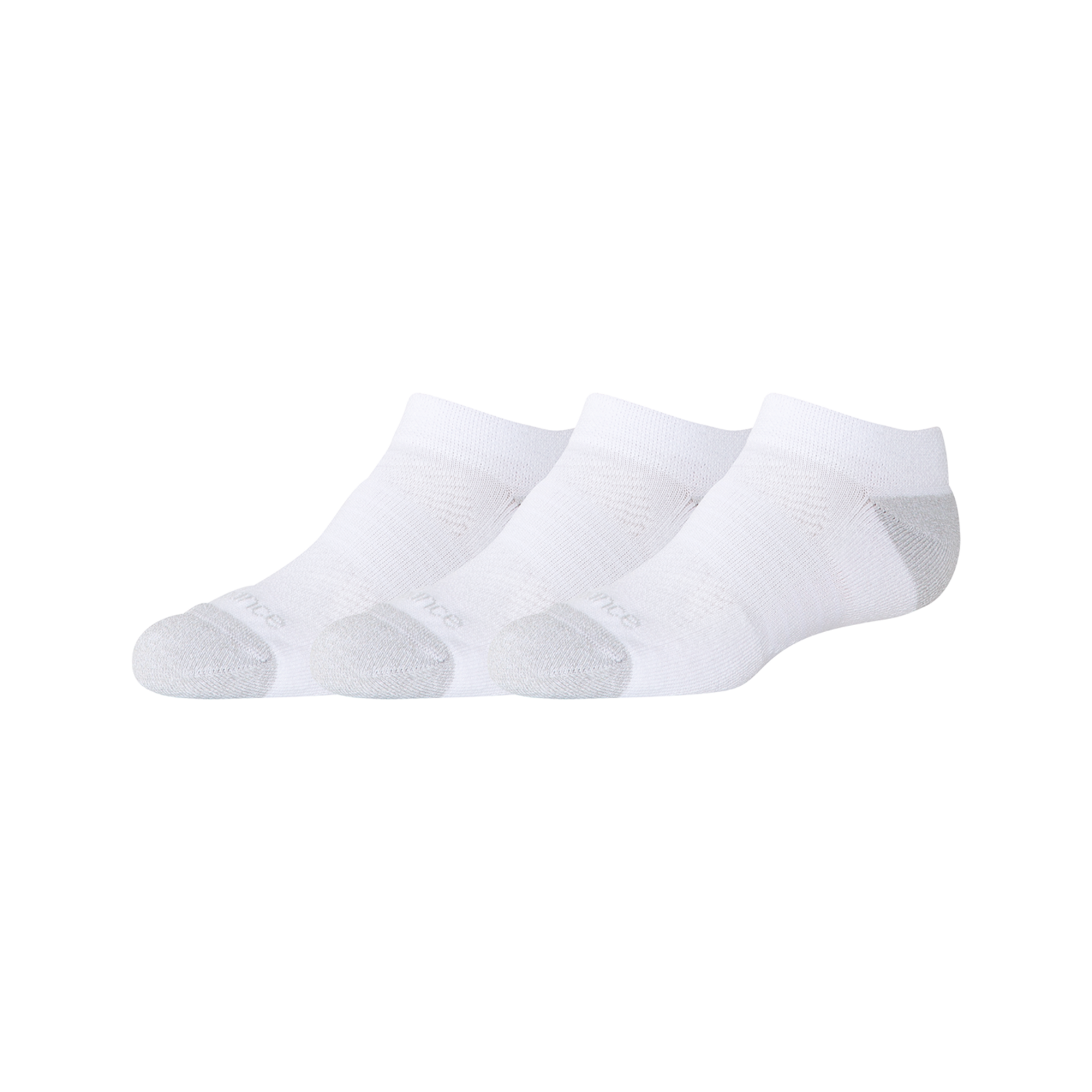 New Balance Youth Active No Show Socks 3 Pack  Unisex, weiss, Grösse: L