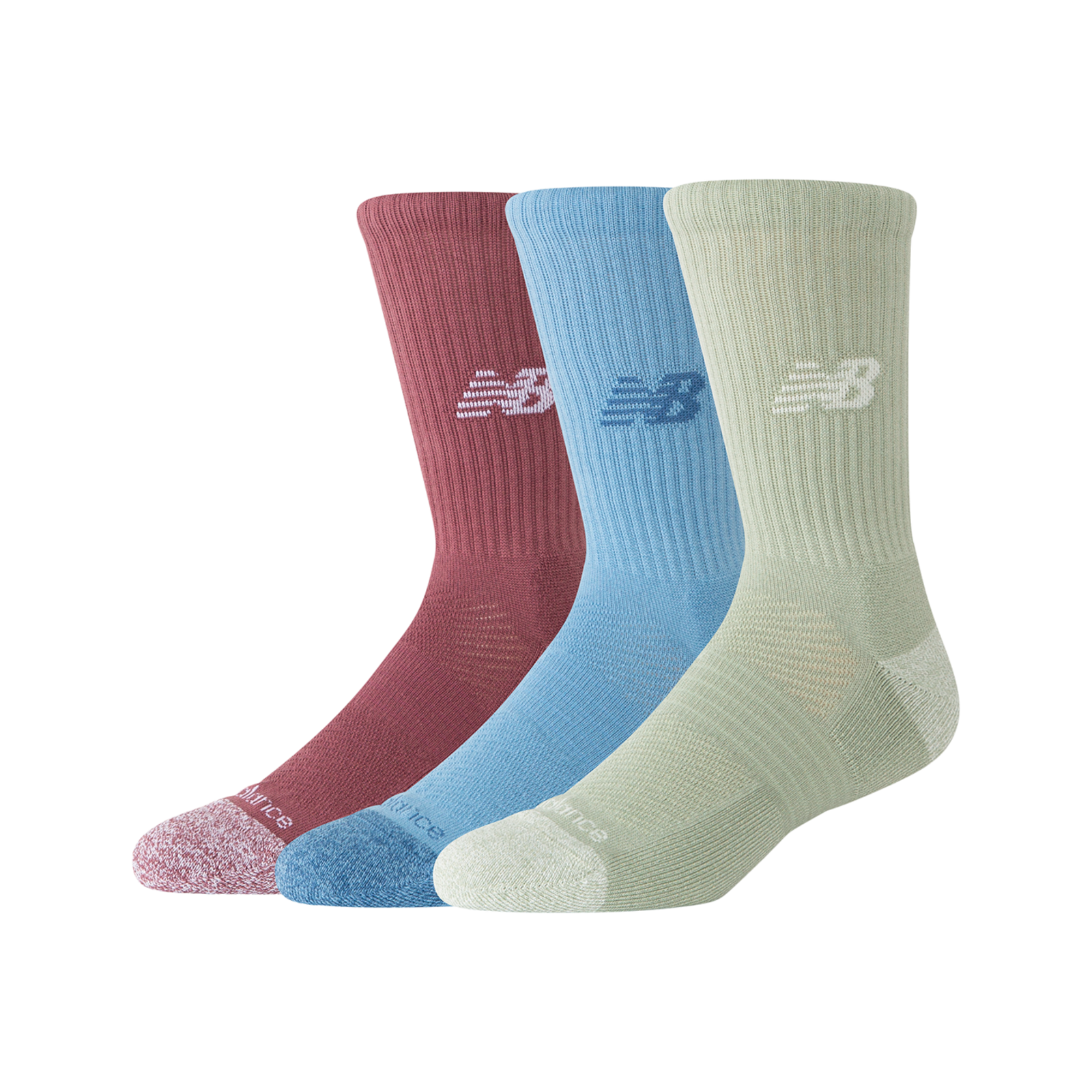 New Balance Active Crew Socks 3 Pack  Unisex, mehrfarbig, Grösse: S