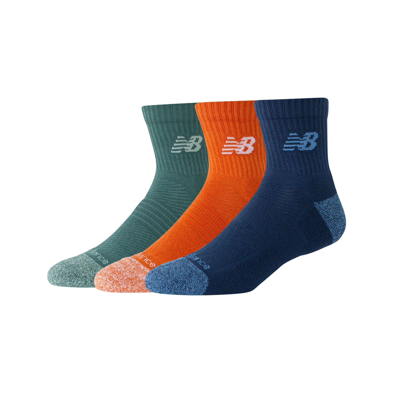 New Balance Active Quarter Socks 3 Pack  Unisex, mehrfarbig, Grösse: M