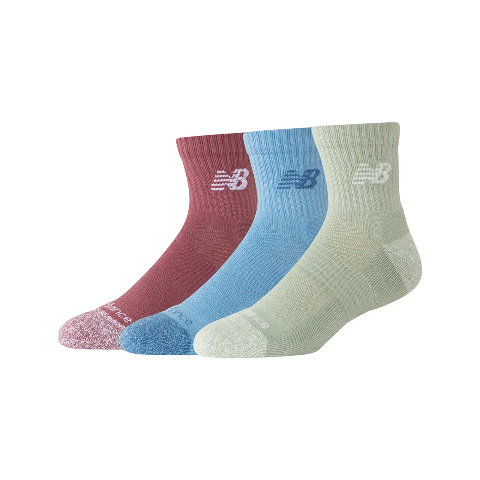 New Balance New Balance Active Quarter Socks 3 Pack unisex, mehrfarbig, Grösse: S  unisex, mehrfarbig, Grösse: S