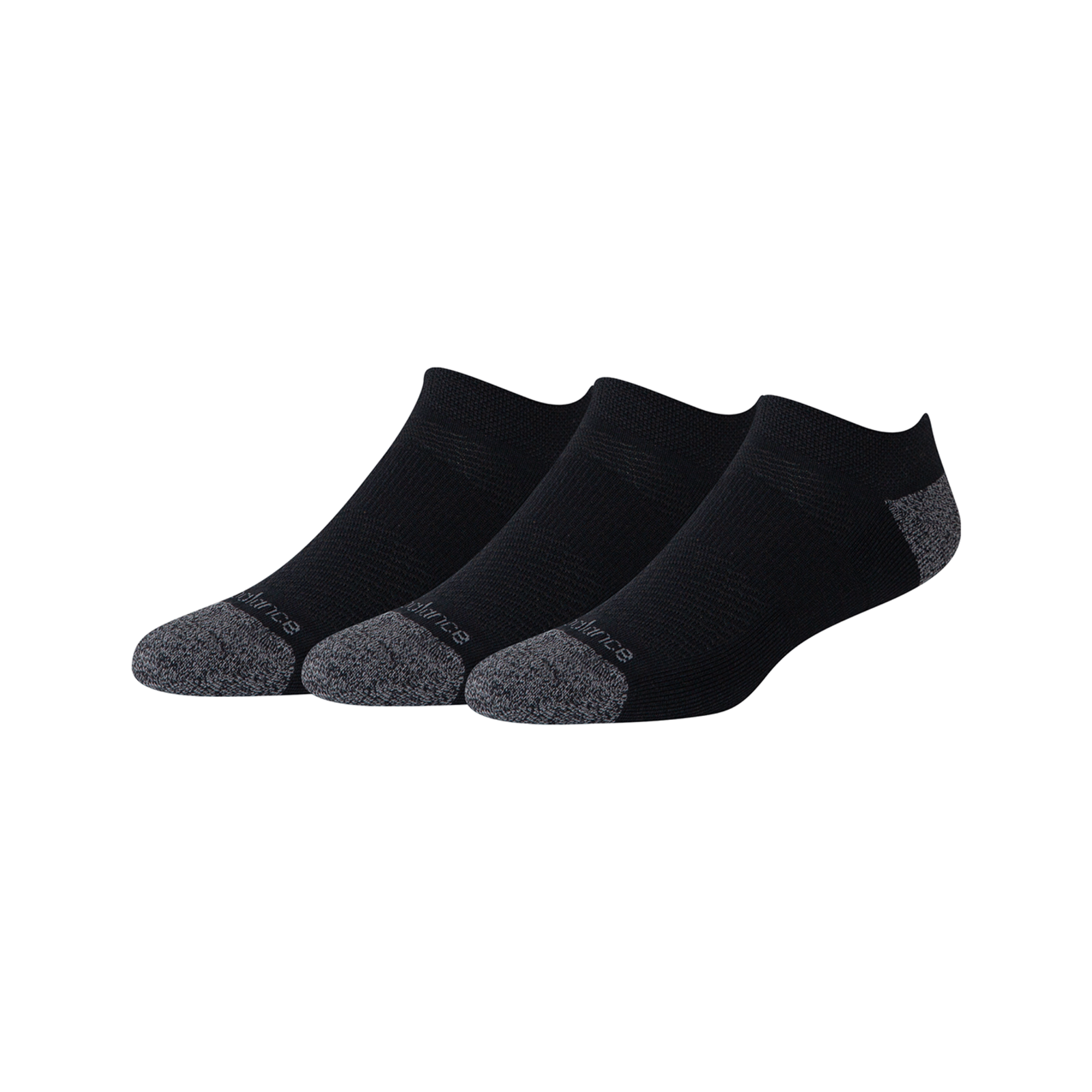 New Balance Active No Show Socks 3 Pack  HerrenUnisexDamen, schwarz, Grösse: L