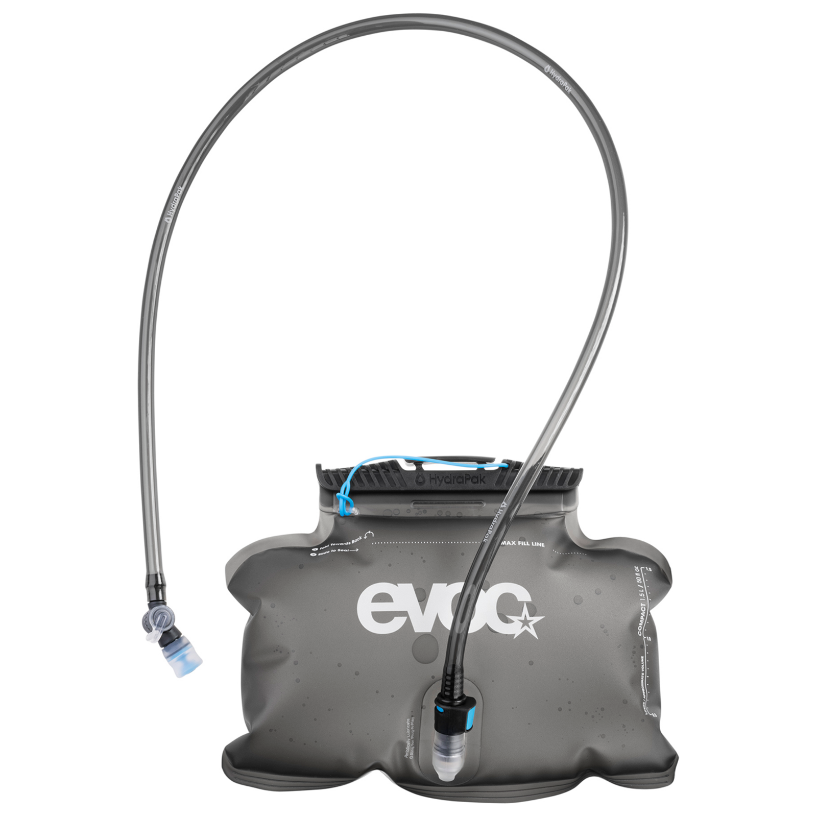 Evoc Hip Pack Hydration Bladder 1.5L Trinkblase grau /  carbon grey, Grösse: one size