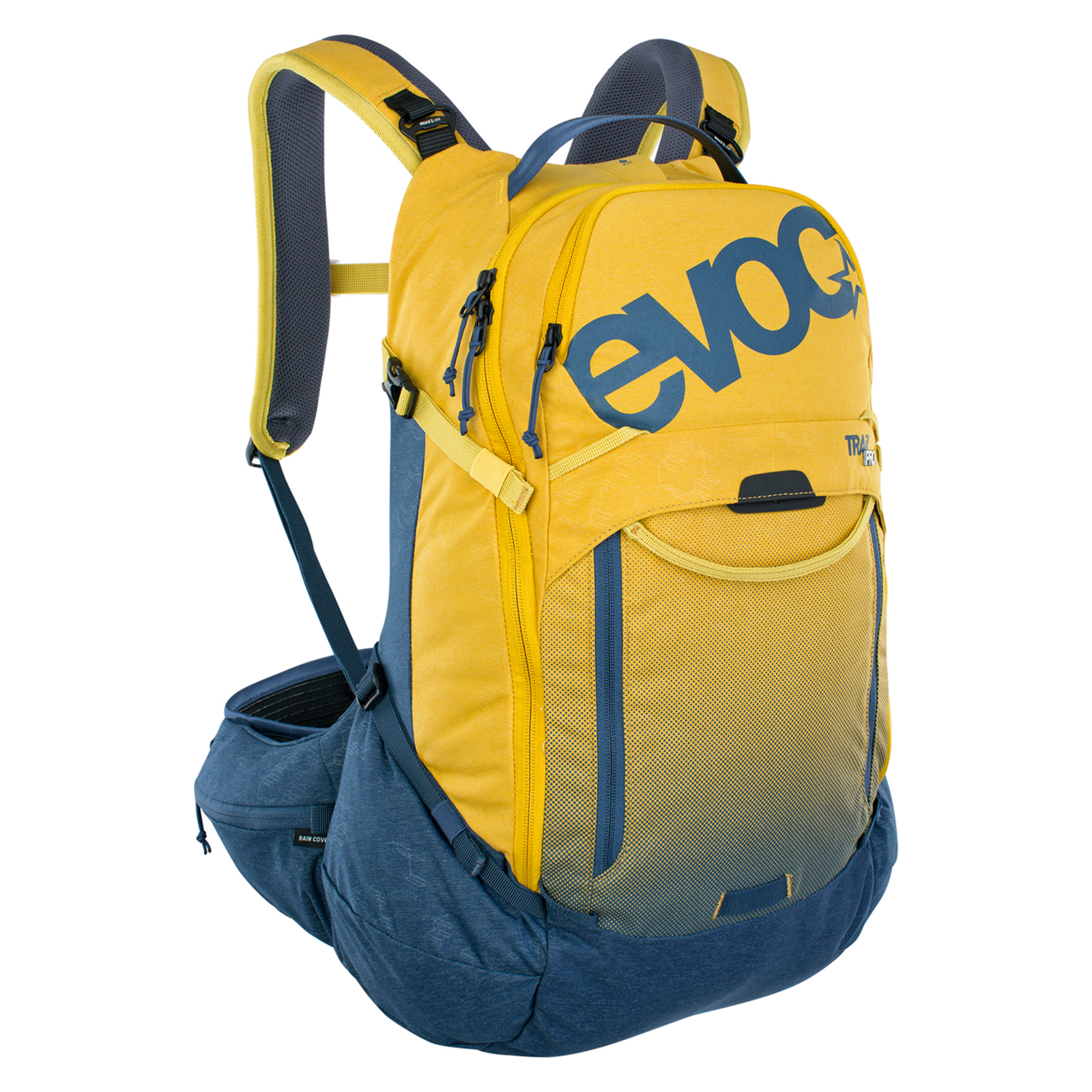 Evoc Trail Pro 26L Protektoren-Rucksack mehrfarbig /  curry/denim, Grösse: S/M