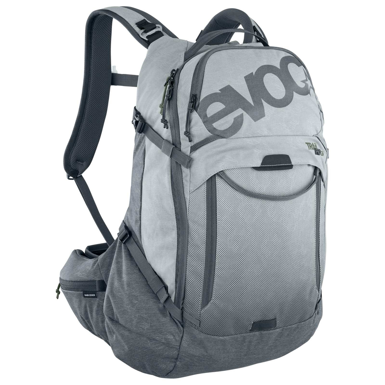Evoc Trail Pro 26L Protektoren-Rucksack grau /  stone/carbon grey, Grösse: S/M