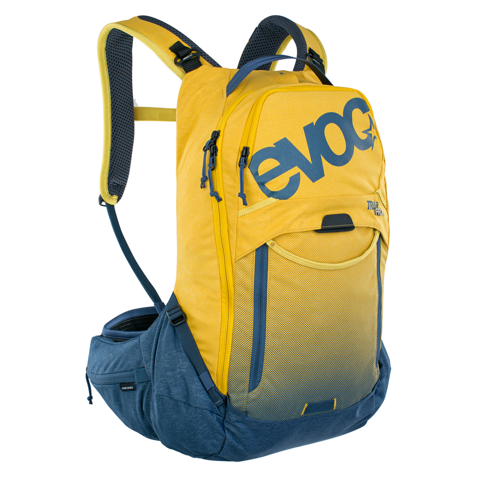 Evoc Trail Pro 16L Protektoren-Rucksack mehrfarbig /  curry/denim, Grösse: S/M