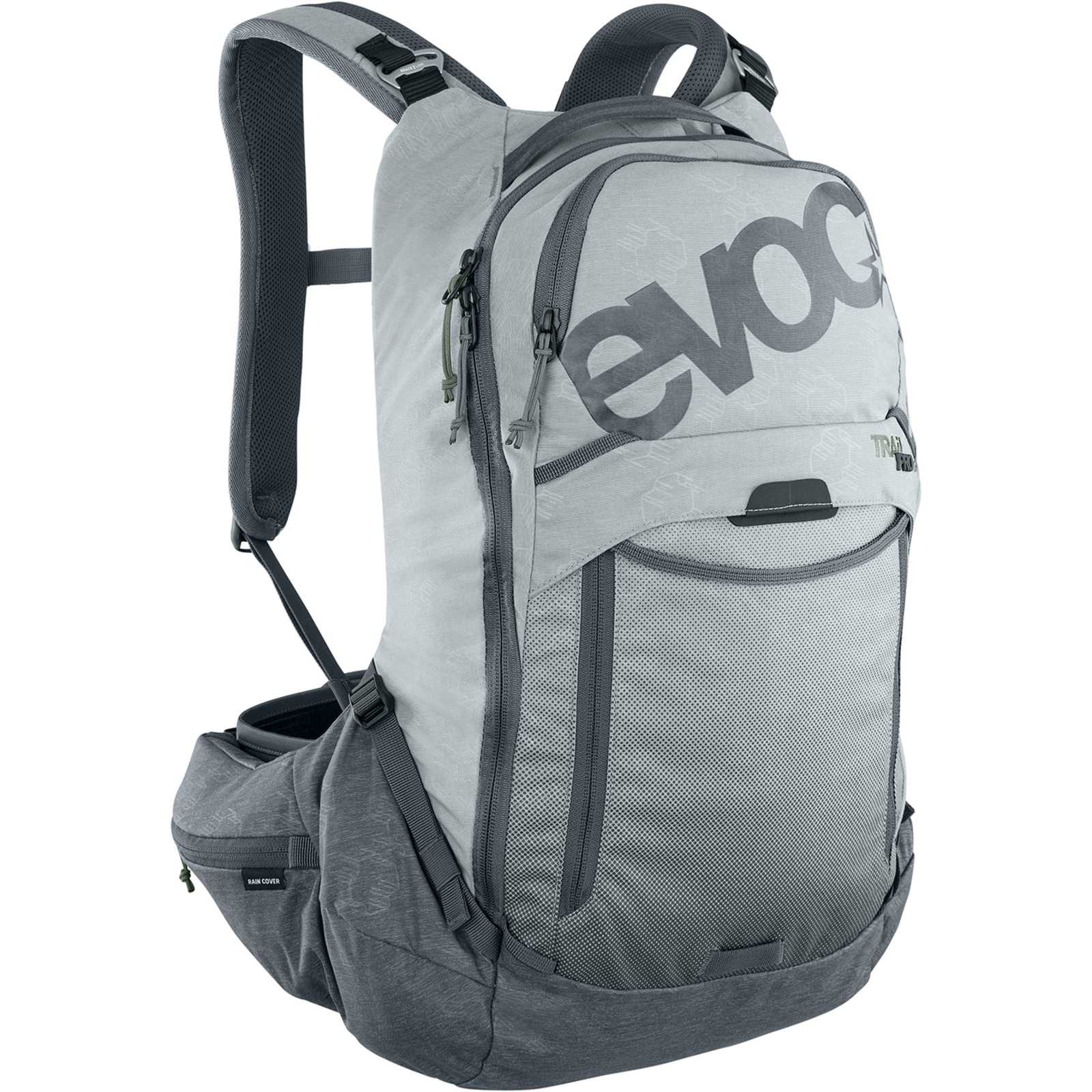 Evoc Trail Pro 16L Protektoren-Rucksack grau /  stone/carbon grey, Grösse: L/XL