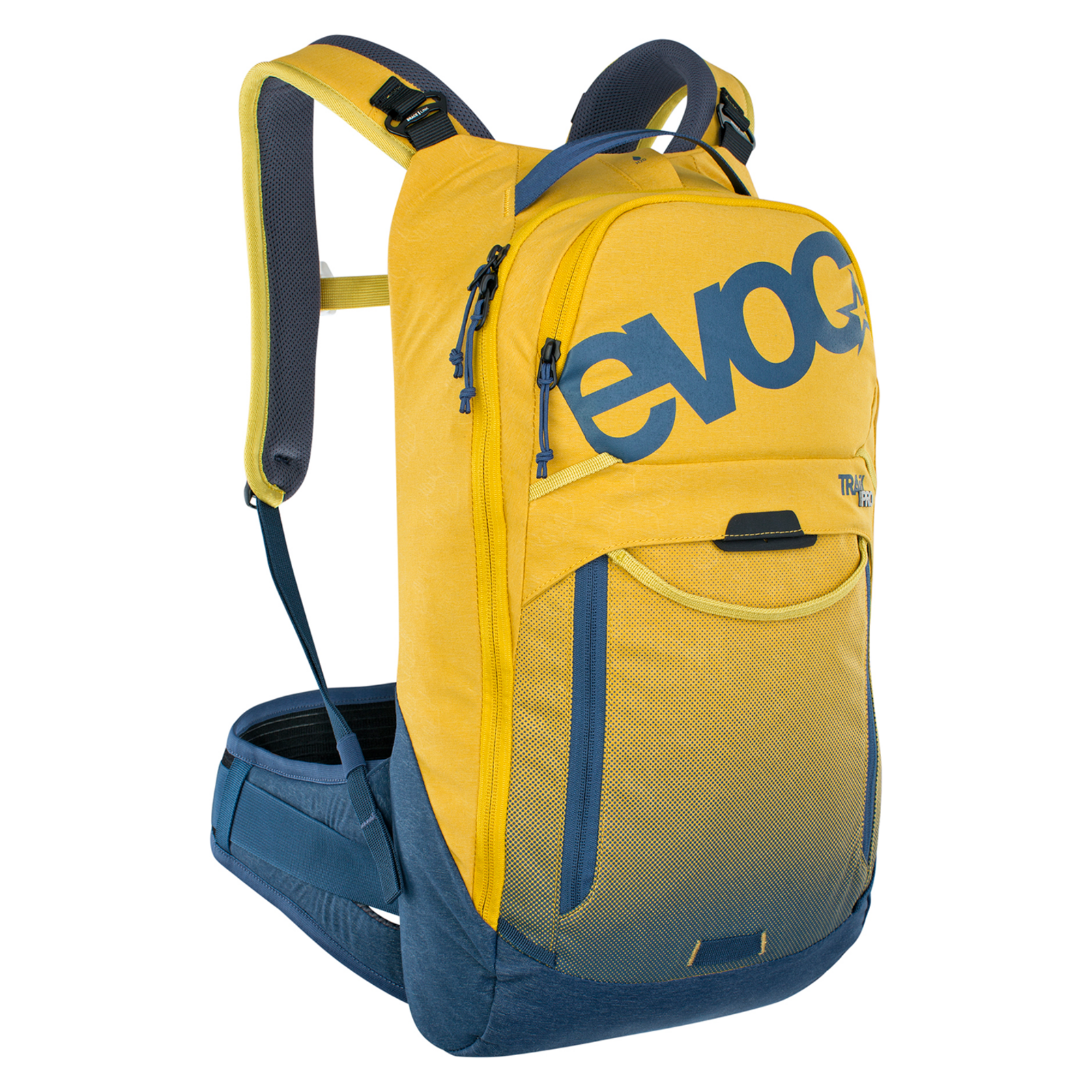 Evoc Trail Pro 10L Protektoren-Rucksack mehrfarbig /  curry/denim, Grösse: L/XL