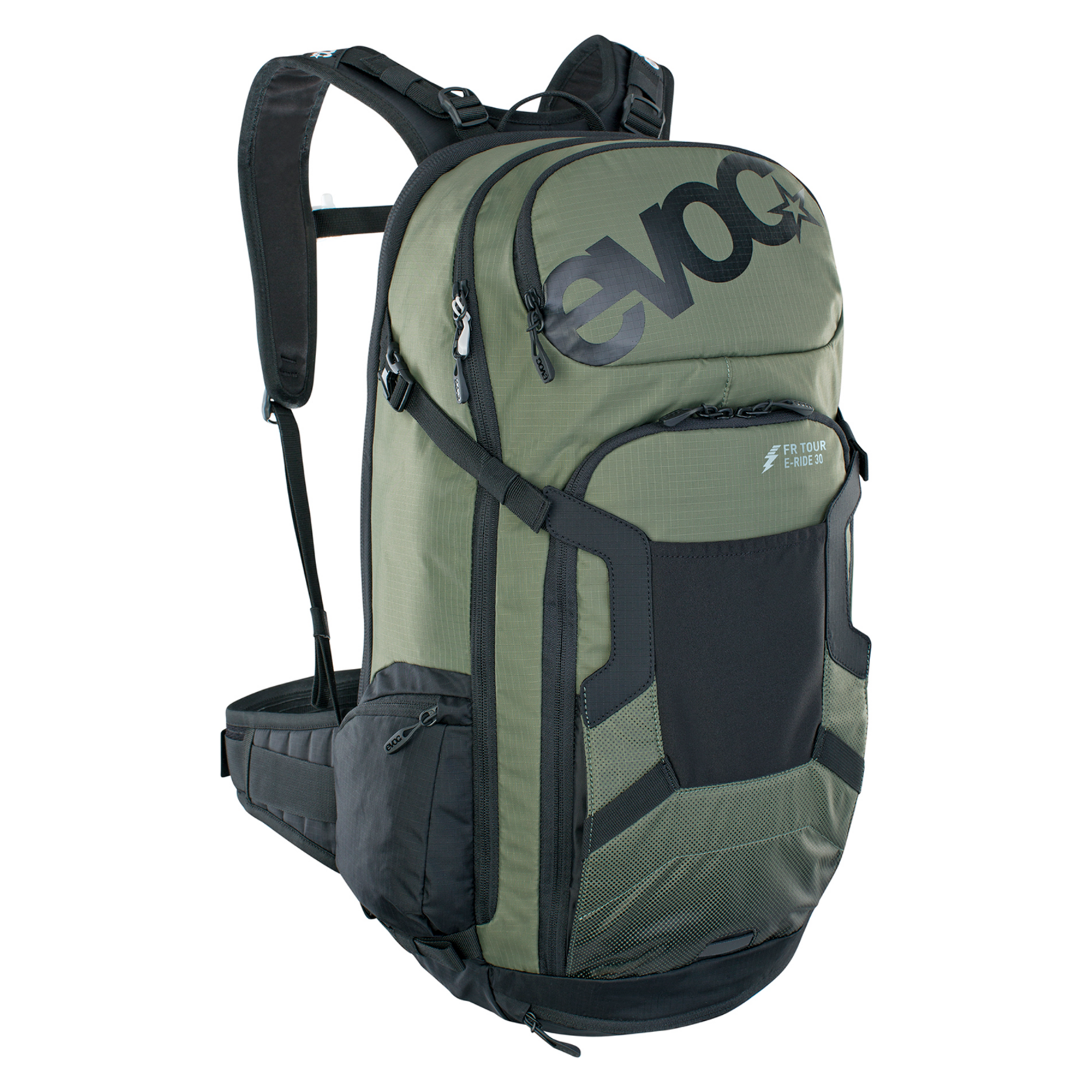 Evoc FR Tour E-Ride 30L Protektoren-Rucksack grün /  dark olive/black, Grösse: M/L
