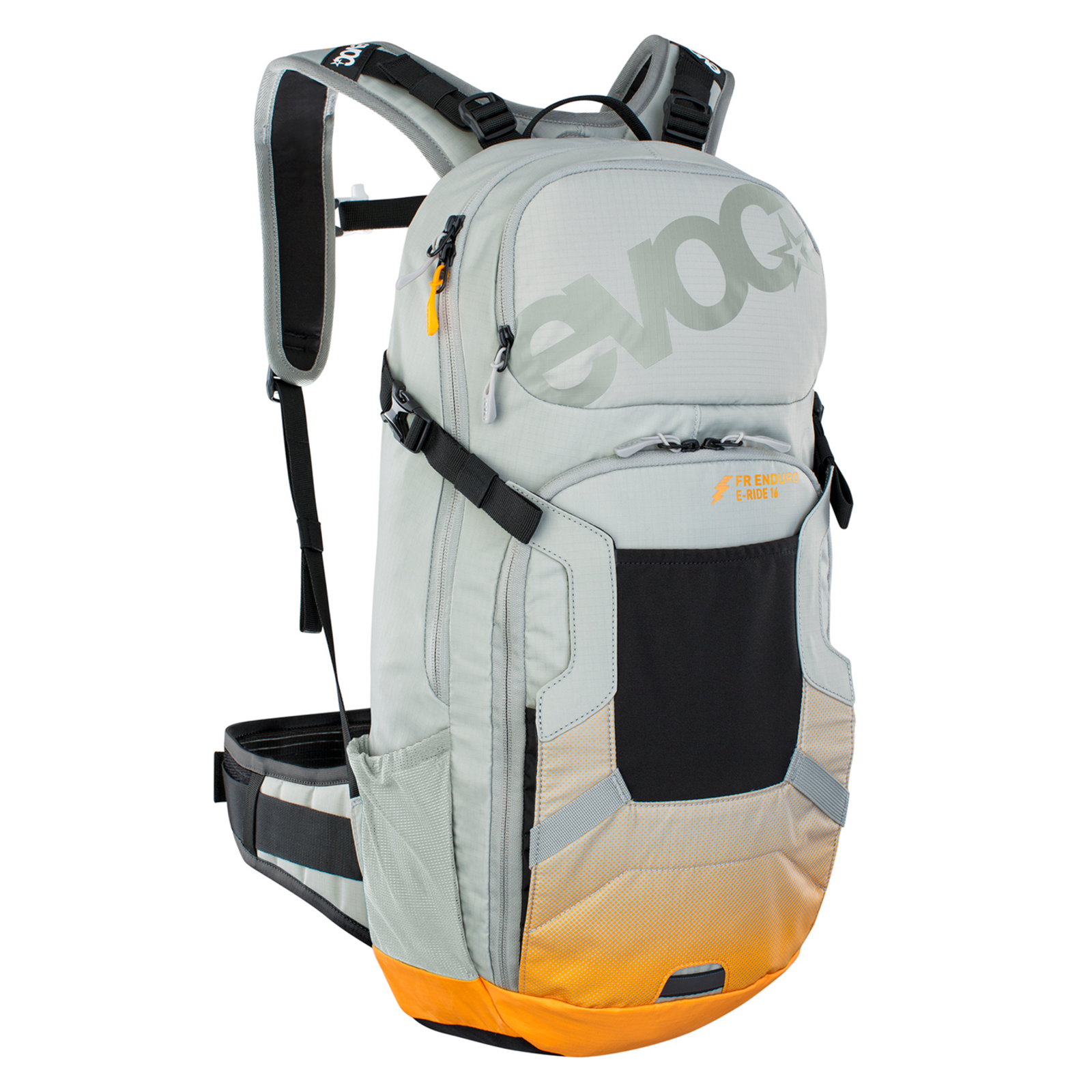 Evoc FR Enduro E-Ride 16L Protektoren-Rucksack mehrfarbig /  stone/bright orange, Grösse: M/L