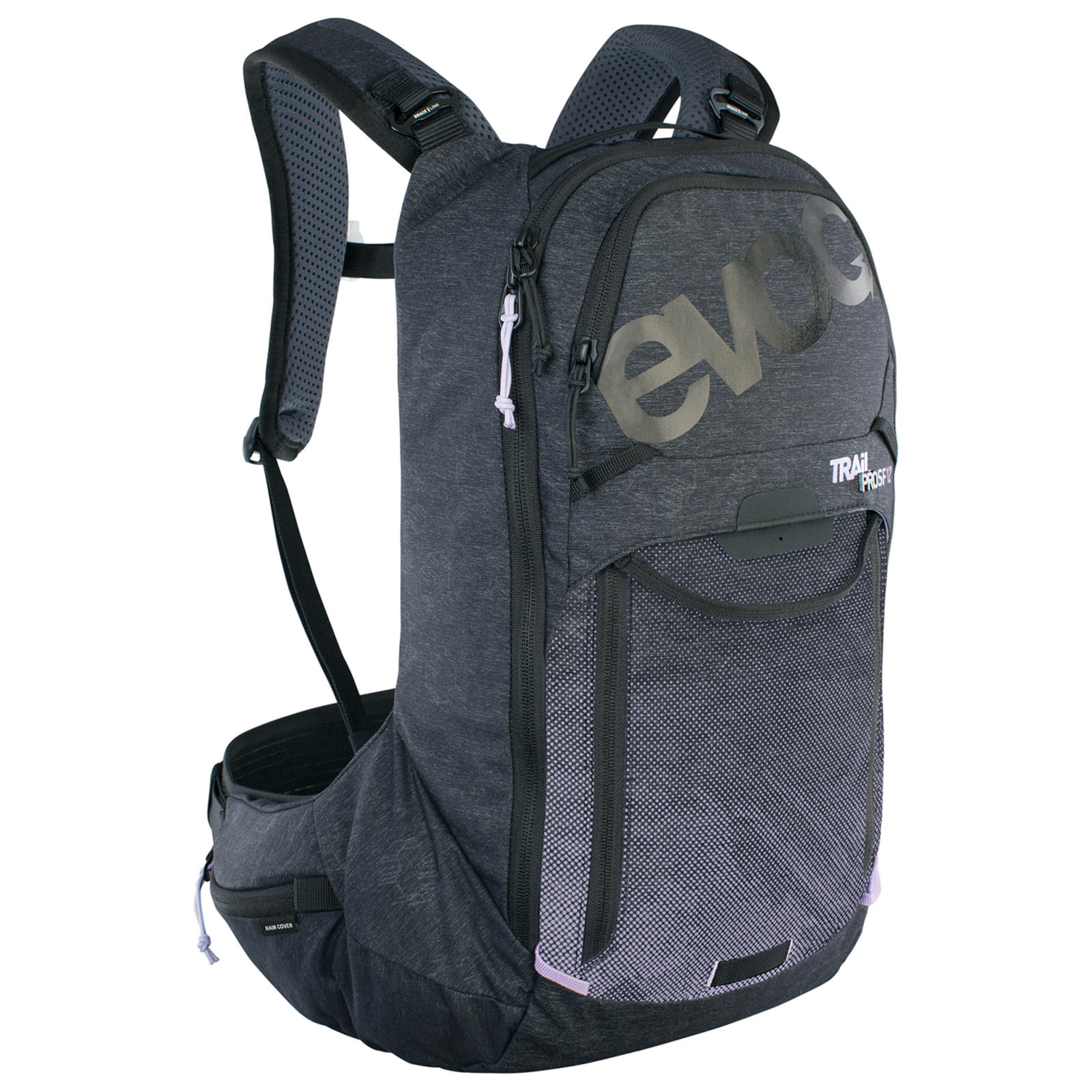 Evoc Trail Pro SF 12L Protektoren-Rucksack grau /  multicolour 21, Grösse: XS
