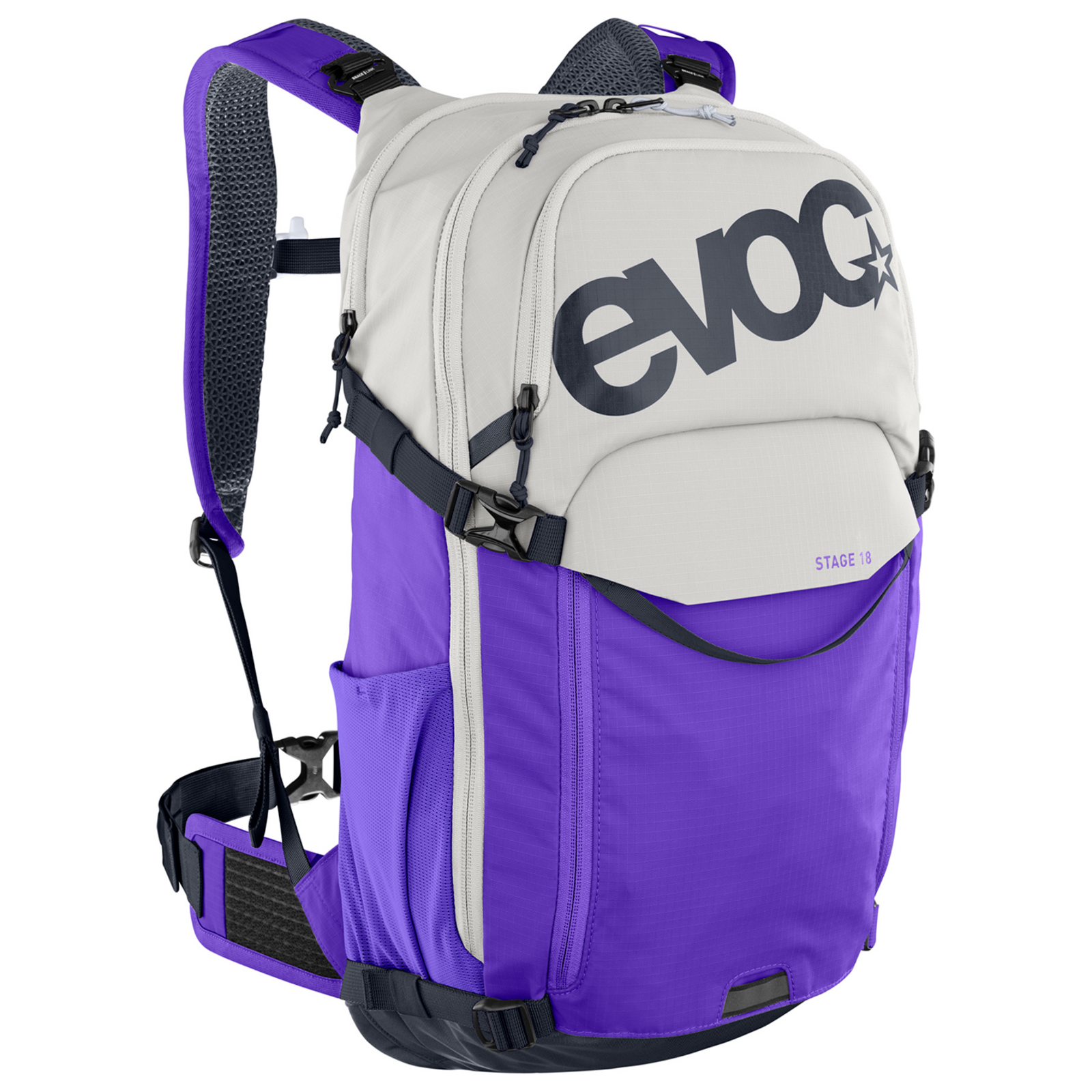 Evoc Stage 18L Fahrradrucksack violett /  sand/violet, Grösse: one size