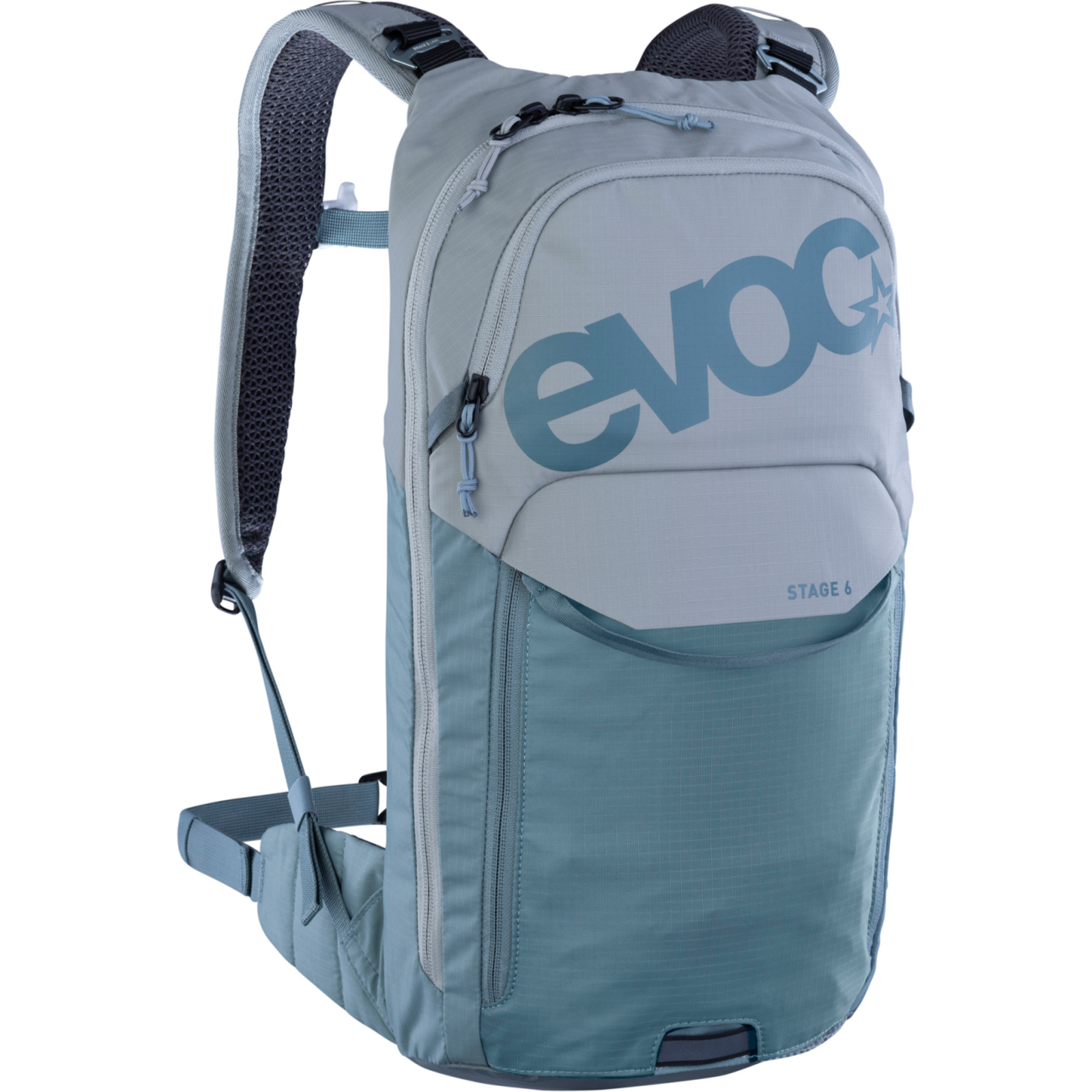 Evoc Stage 6L + 2L Bladder Fahrradrucksack blau /  stone/steel, Grösse: one size