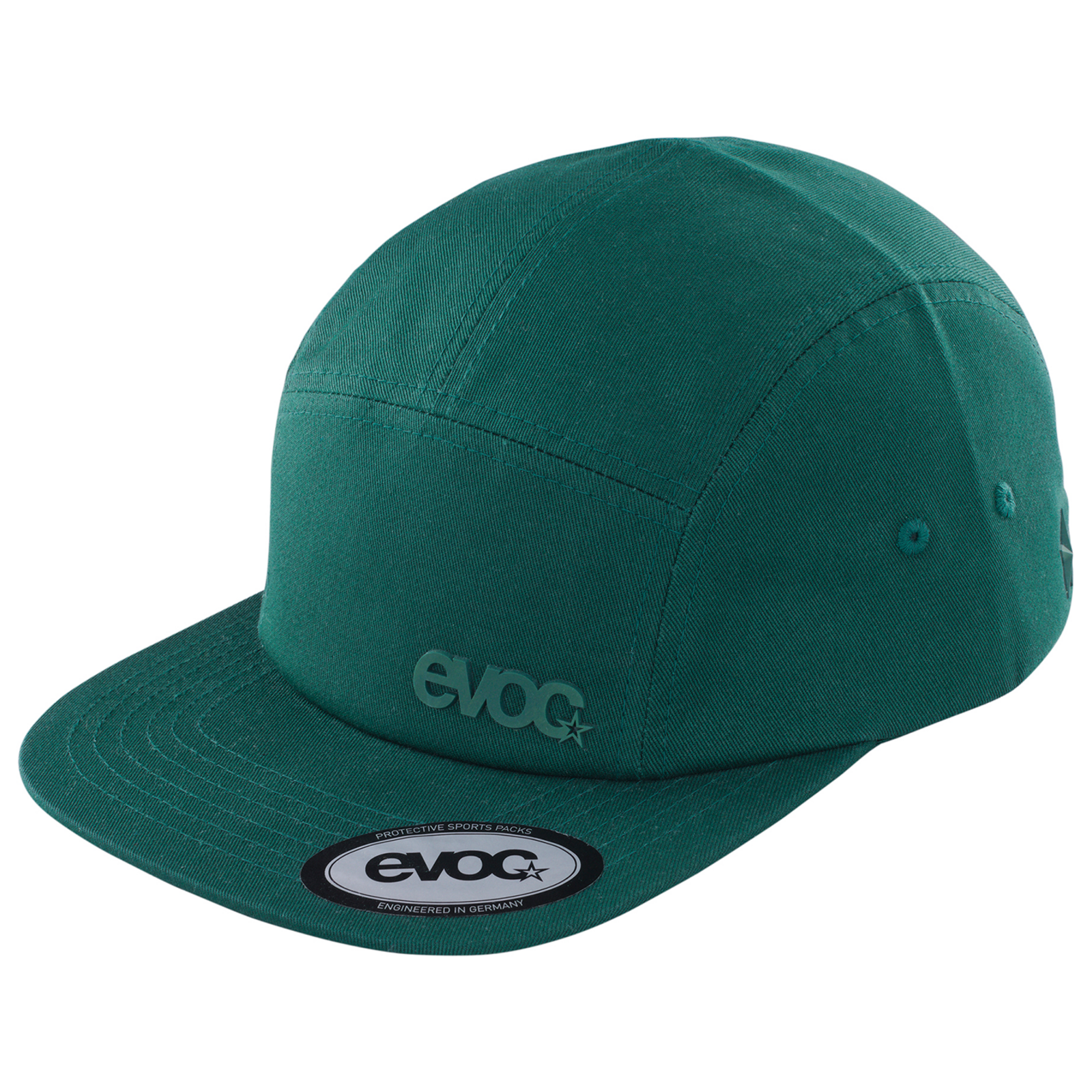 Evoc Fivepanel Cap für Damen und Herren grün /  bottle green, Grösse: one size