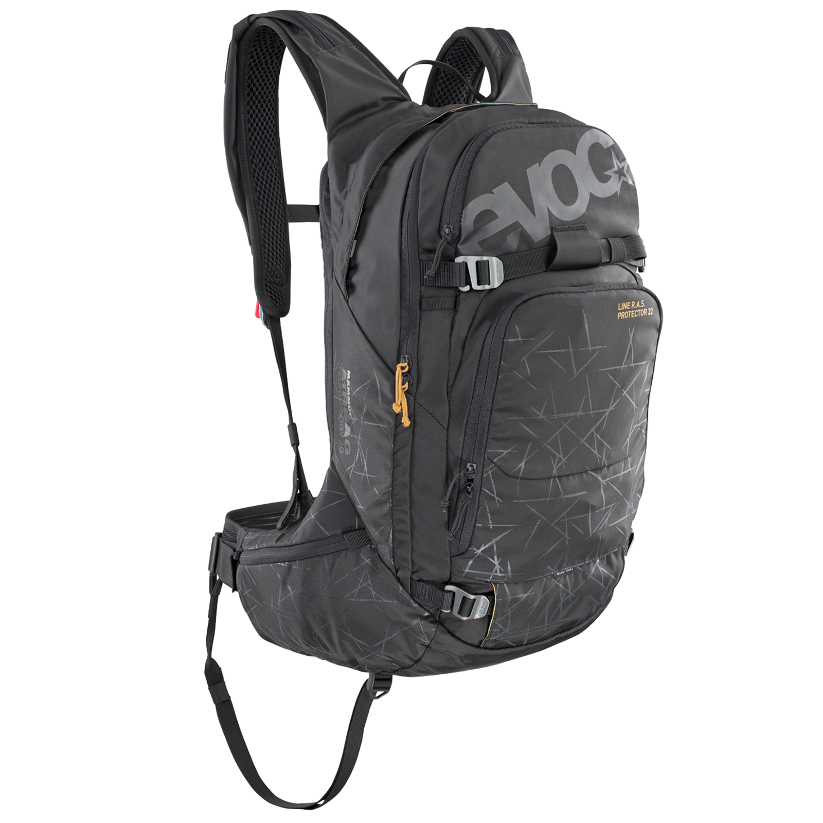 Evoc Line R.A.S. Protector 22L Airbag included Lawinenrucksack schwarz /  black, Grösse: M/L