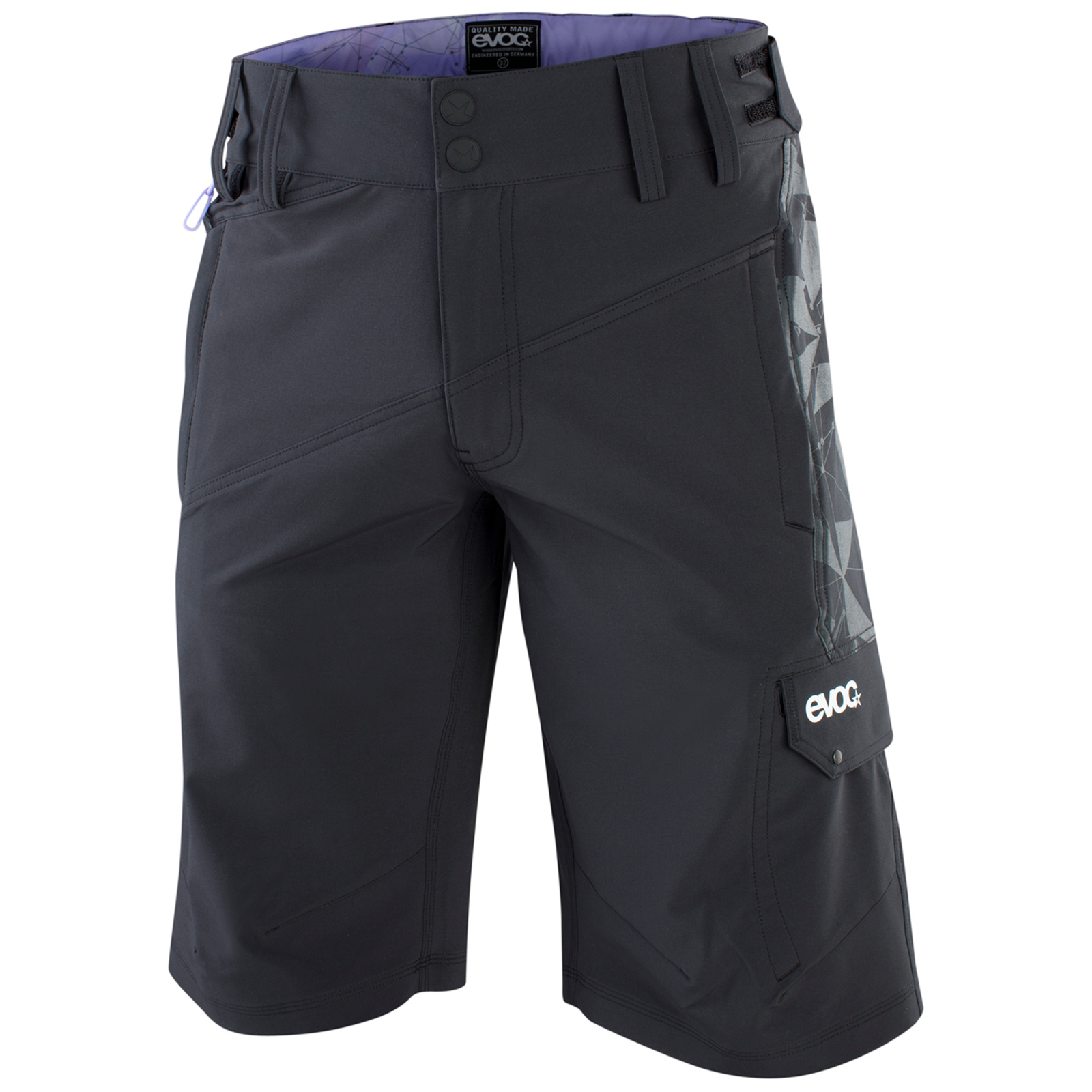 Evoc Bike Shorts Men Fahrradhose für Herren schwarz /  multicolour 21, Grösse: 30