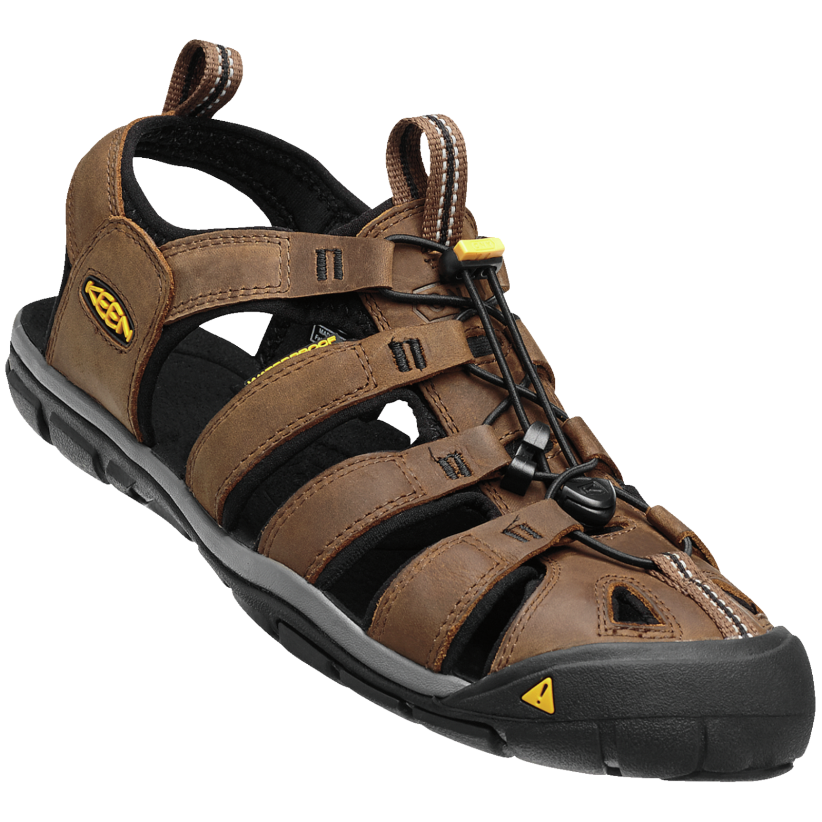 KEEN M Clearwater CNX Leather Trekkingsandalen Herren, braun, Grösse: 40