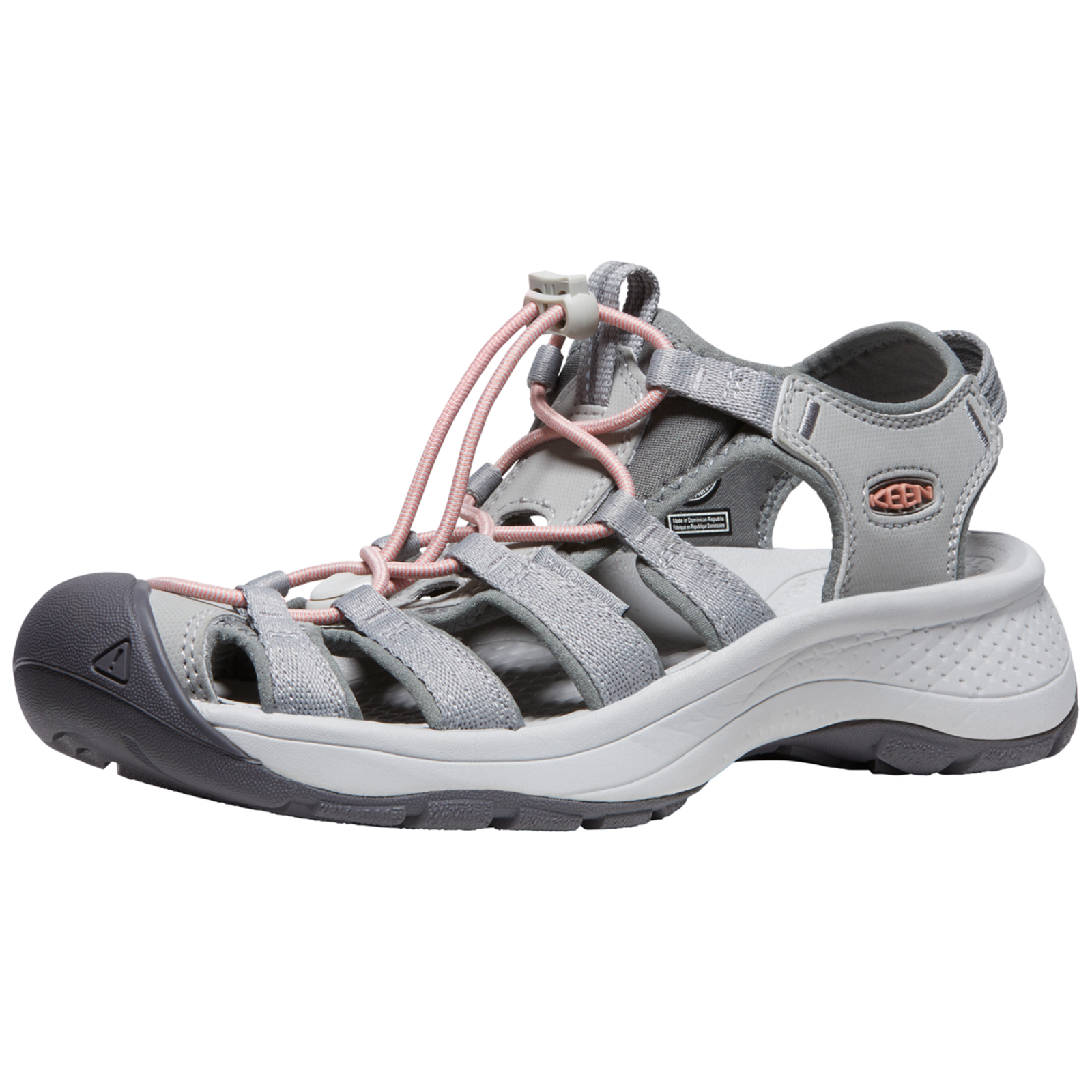 KEEN W Astoria West Sandal Trekkingsandalen Damen, grau, Grösse: 35.5