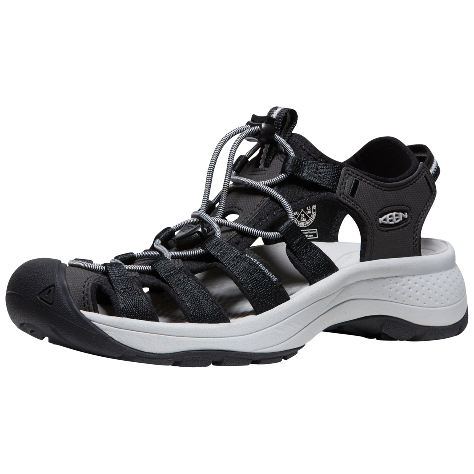 KEEN W Astoria West Sandal Trekkingsandalen Damen, schwarz, Grösse: 35.5