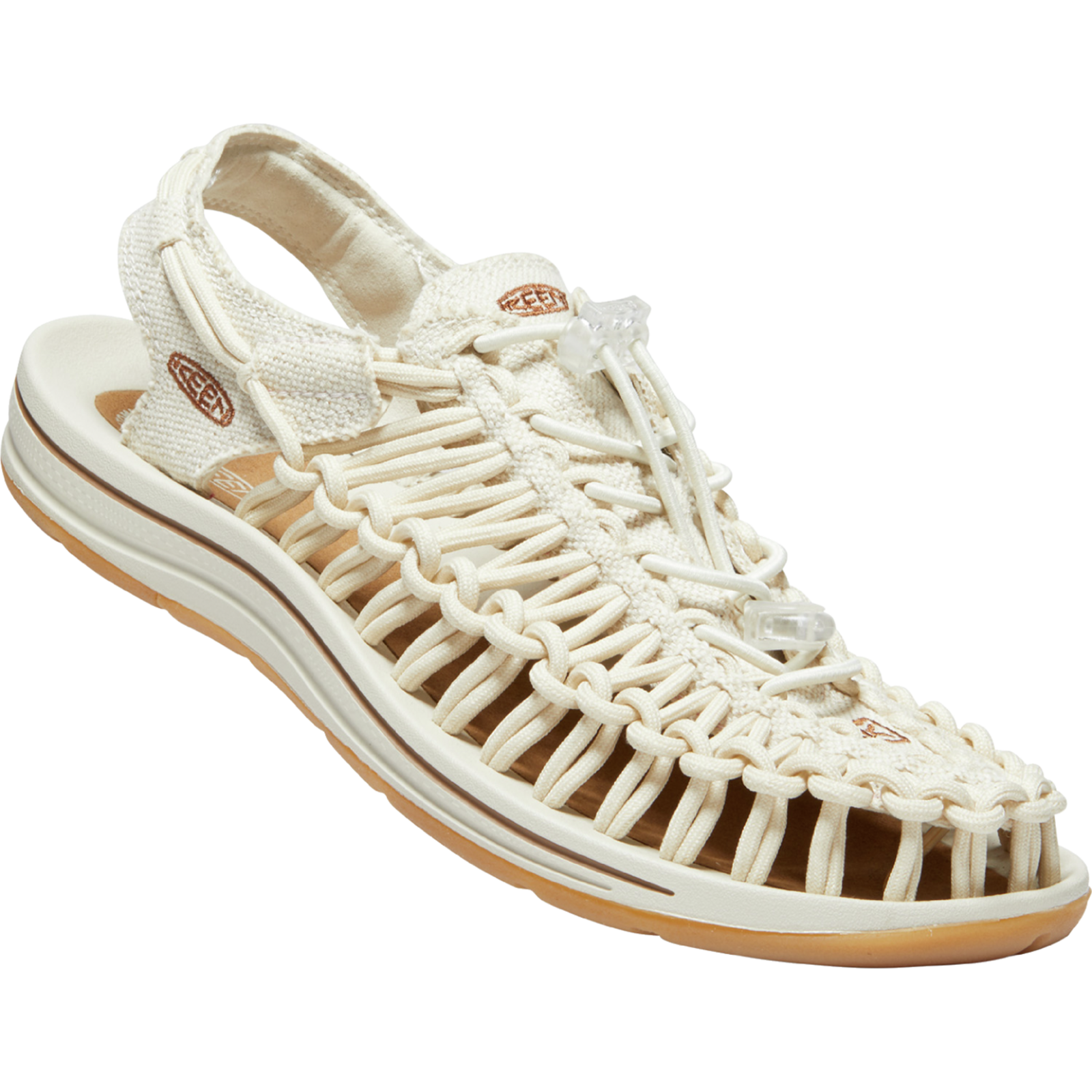 KEEN W Uneek Canvas Freizeitsandalen Damen, beige, Grösse: 36
