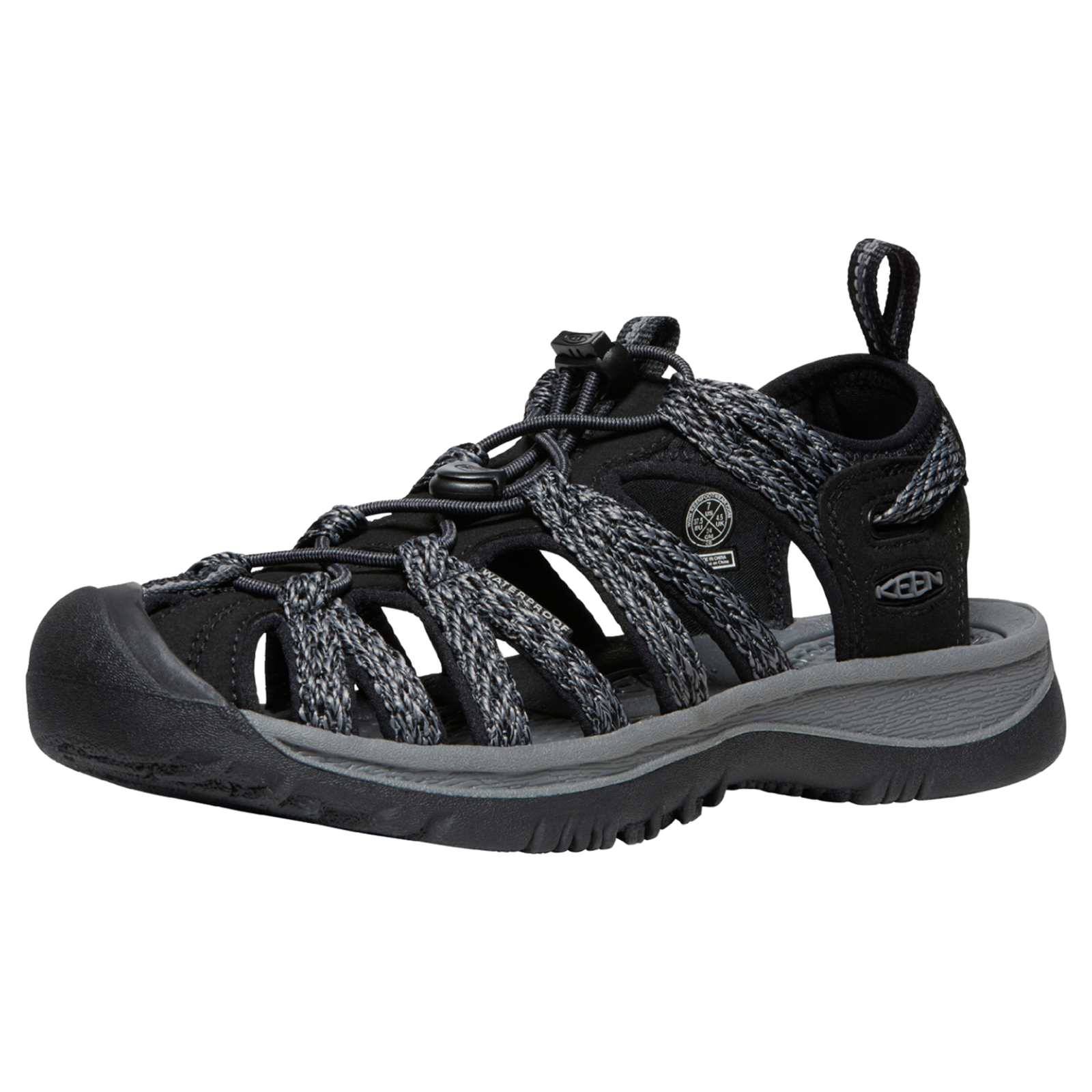 KEEN W Whisper Trekkingsandalen Damen, schwarz, Grösse: 36