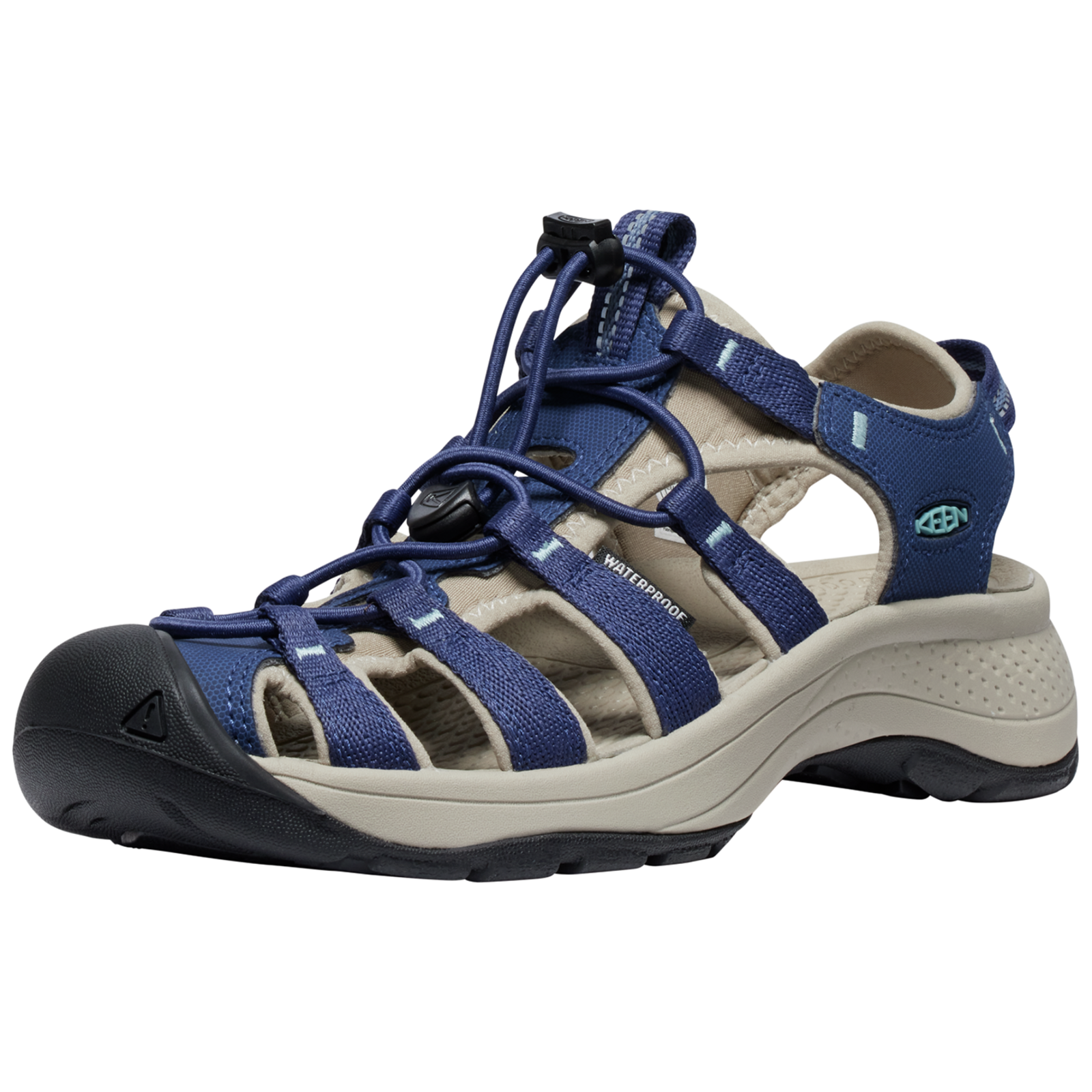 KEEN W Astoria West Sandal Trekkingsandalen Damen, blau, Grösse: 36