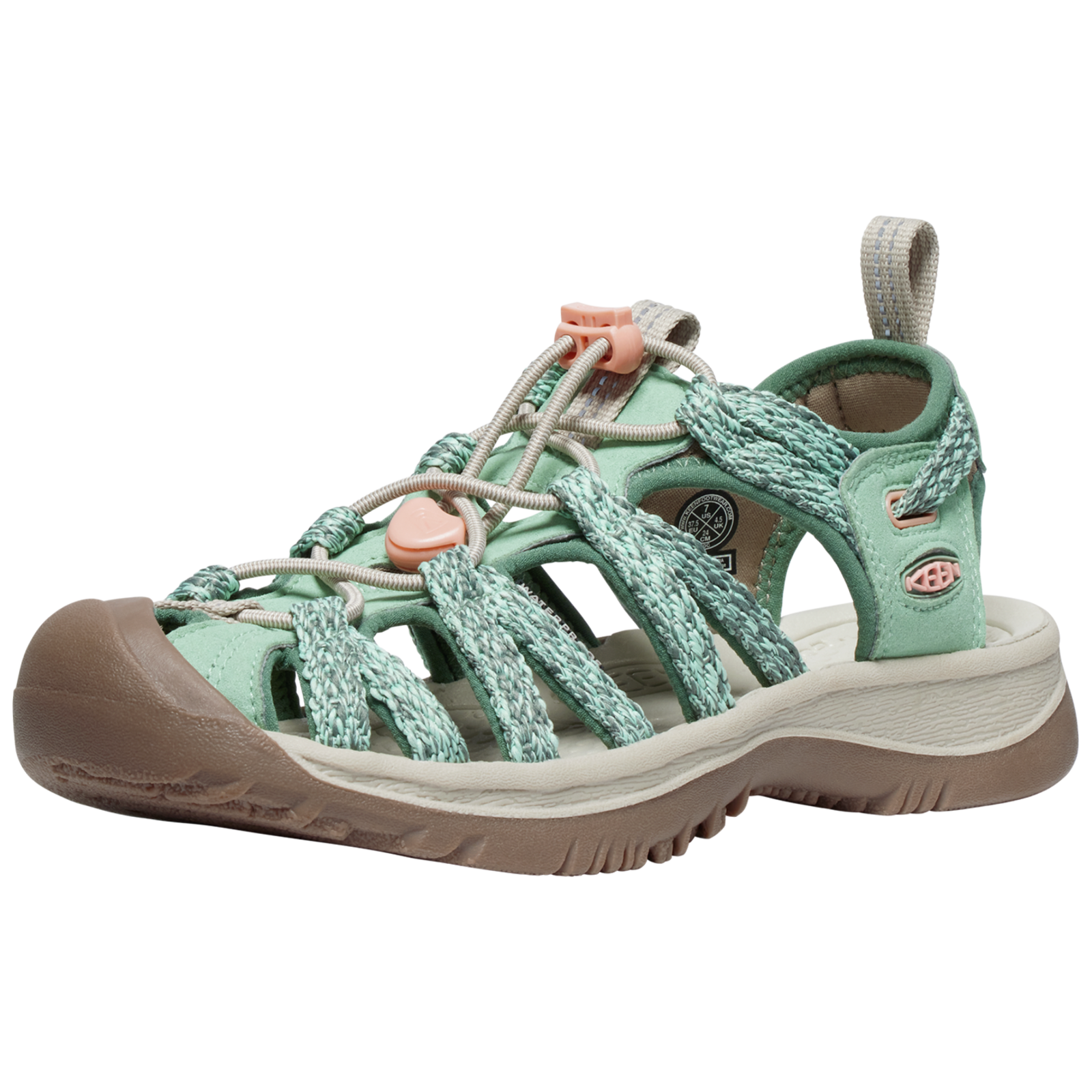 KEEN W Whisper Trekkingsandalen Damen, grün, Grösse: 36