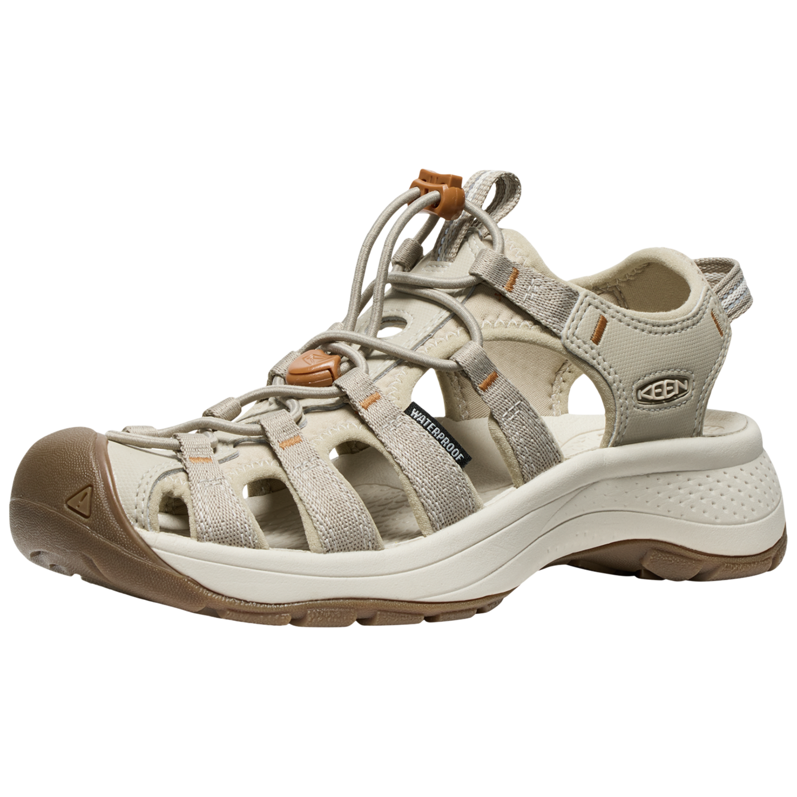 KEEN W Astoria West Sandal Trekkingsandalen Damen, beige, Grösse: 36