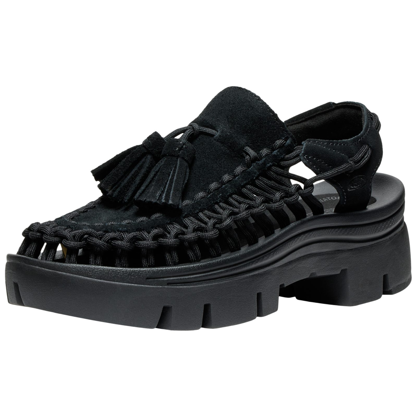 KEEN A Uneek PLT Tassell Freizeitsandalen HerrenUnisexDamen, schwarz, Grösse: 37