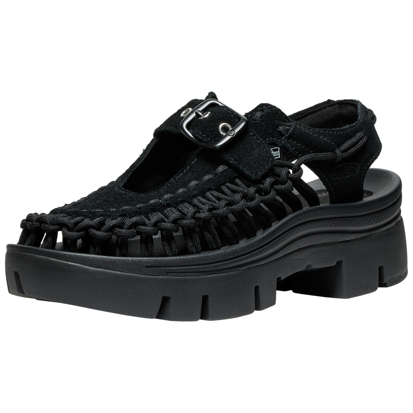 KEEN A Uneek PLT Mary Jane Freizeitsandalen HerrenUnisexDamen, schwarz, Grösse: 37