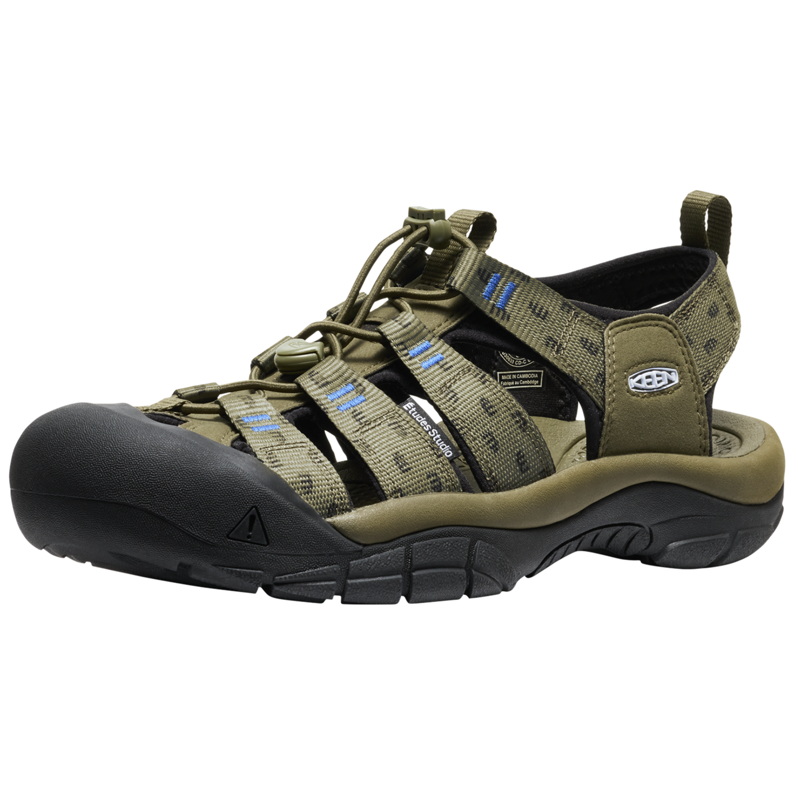 KEEN M Newport Retro x Études Trekkingsandalen Herren, grün, Grösse: 41