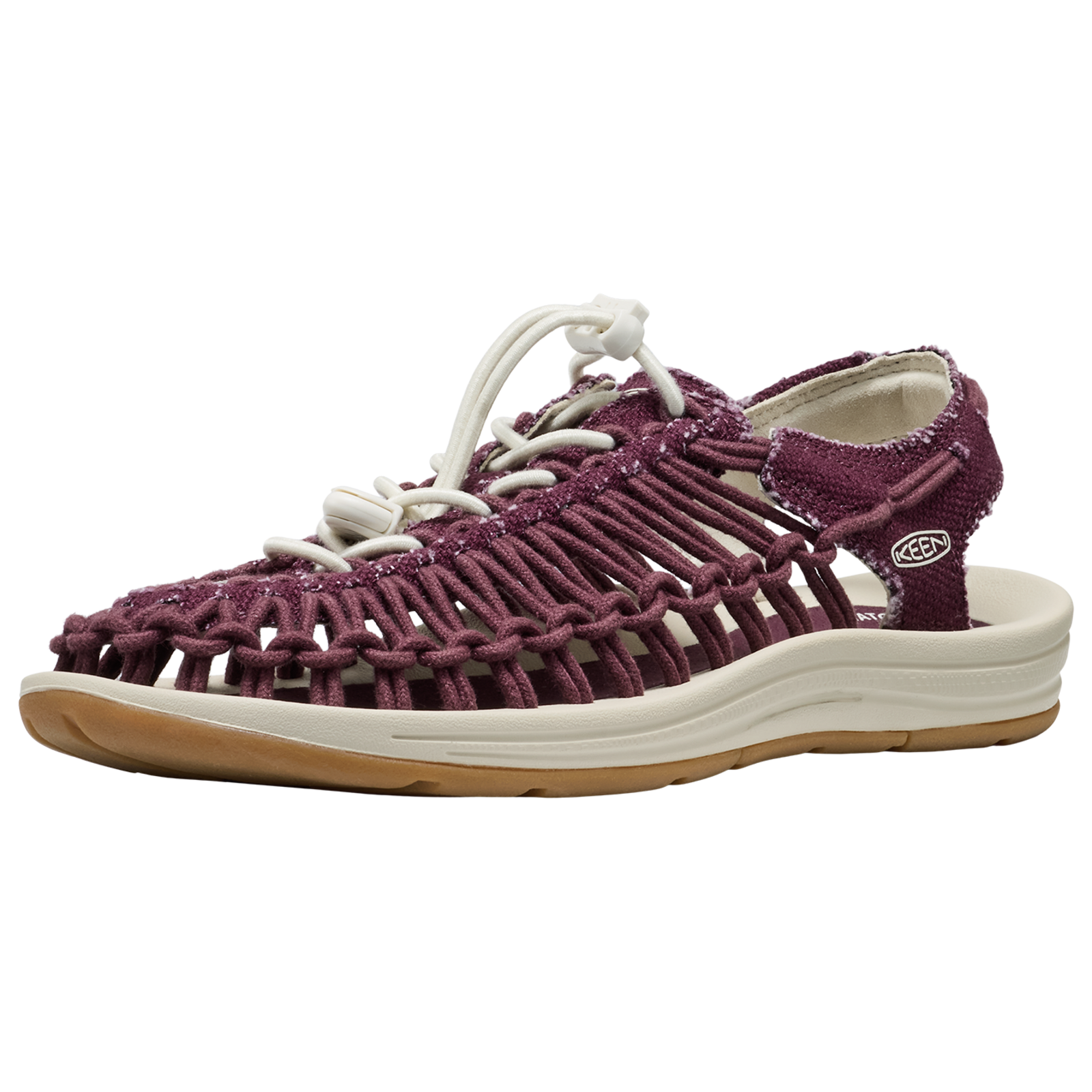 KEEN W Uneek Canvas Freizeitsandalen Damen, rot, Grösse: 39