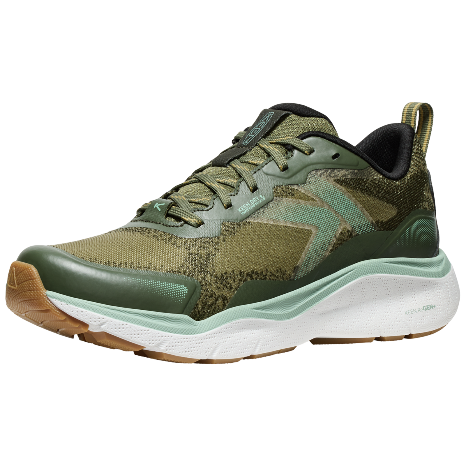 KEEN W Leiki WP Wander-/Trekkingschuhe tief Damen, grün, Grösse: 42