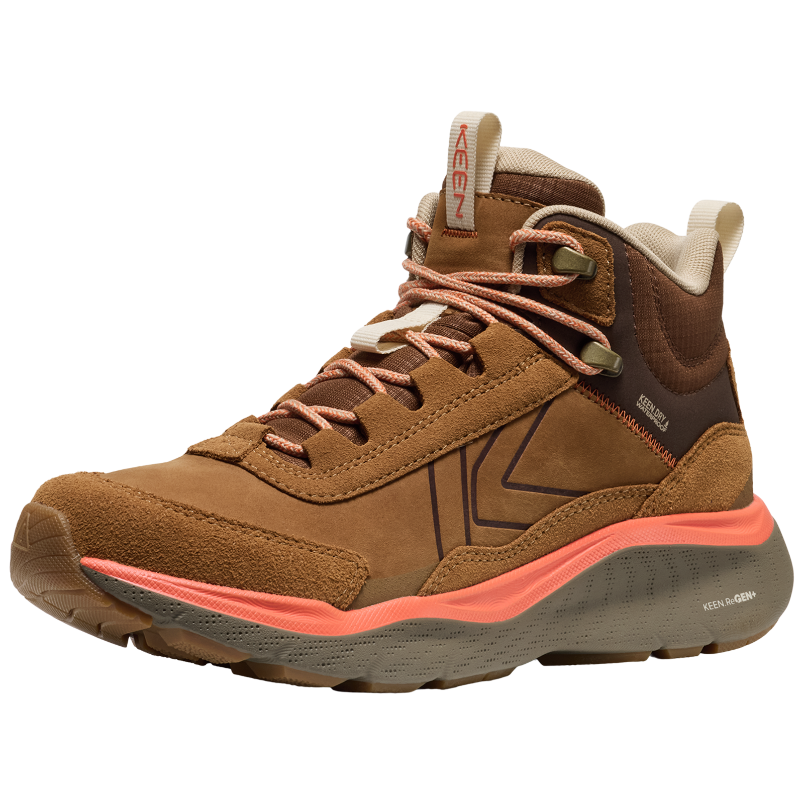 KEEN W Leiki Leather Mid WP Wander-/Trekkingschuhe halbhoch Damen, braun, Grösse: 40