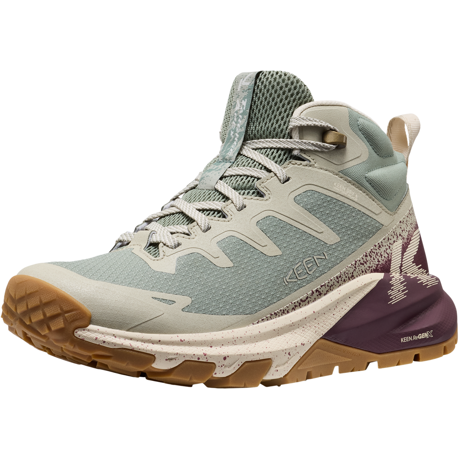 KEEN W Targhee Apex Mid WP Wander-/Trekkingschuhe halbhoch Damen, grün, Grösse: 40