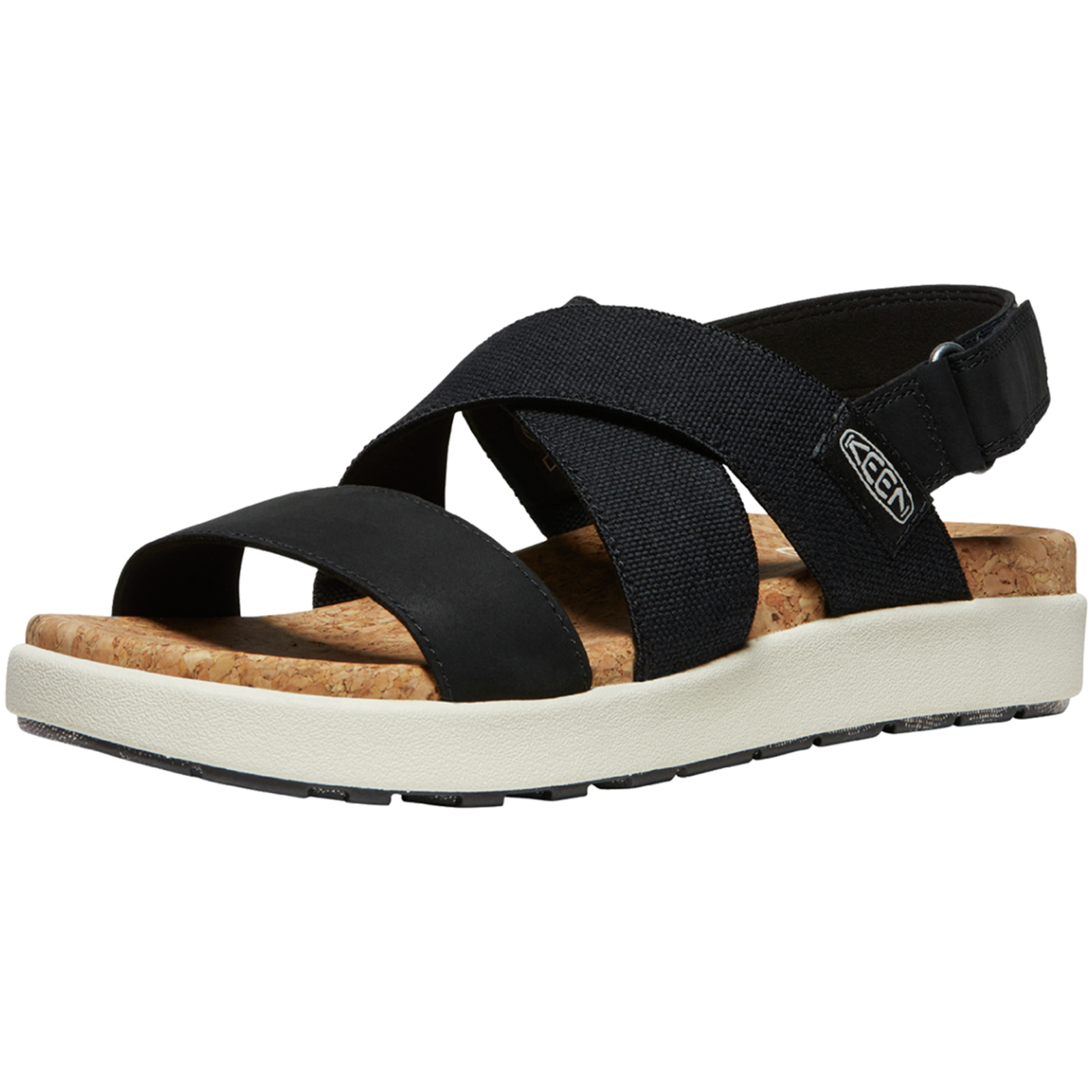 KEEN W Elle Criss Cross Freizeitsandalen Damen, schwarz, Grösse: 40