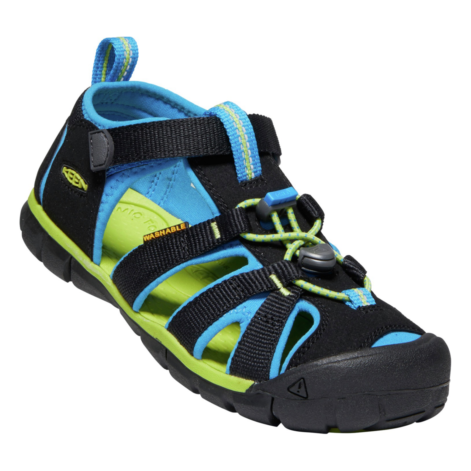 KEEN Kids Y Seacamp II CNX Trekkingsandalen, schwarz, Grösse: 39