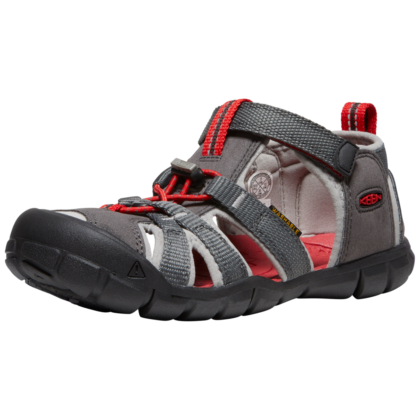 KEEN Kids Y Seacamp II CNX Trekkingsandalen, grau, Grösse: 38