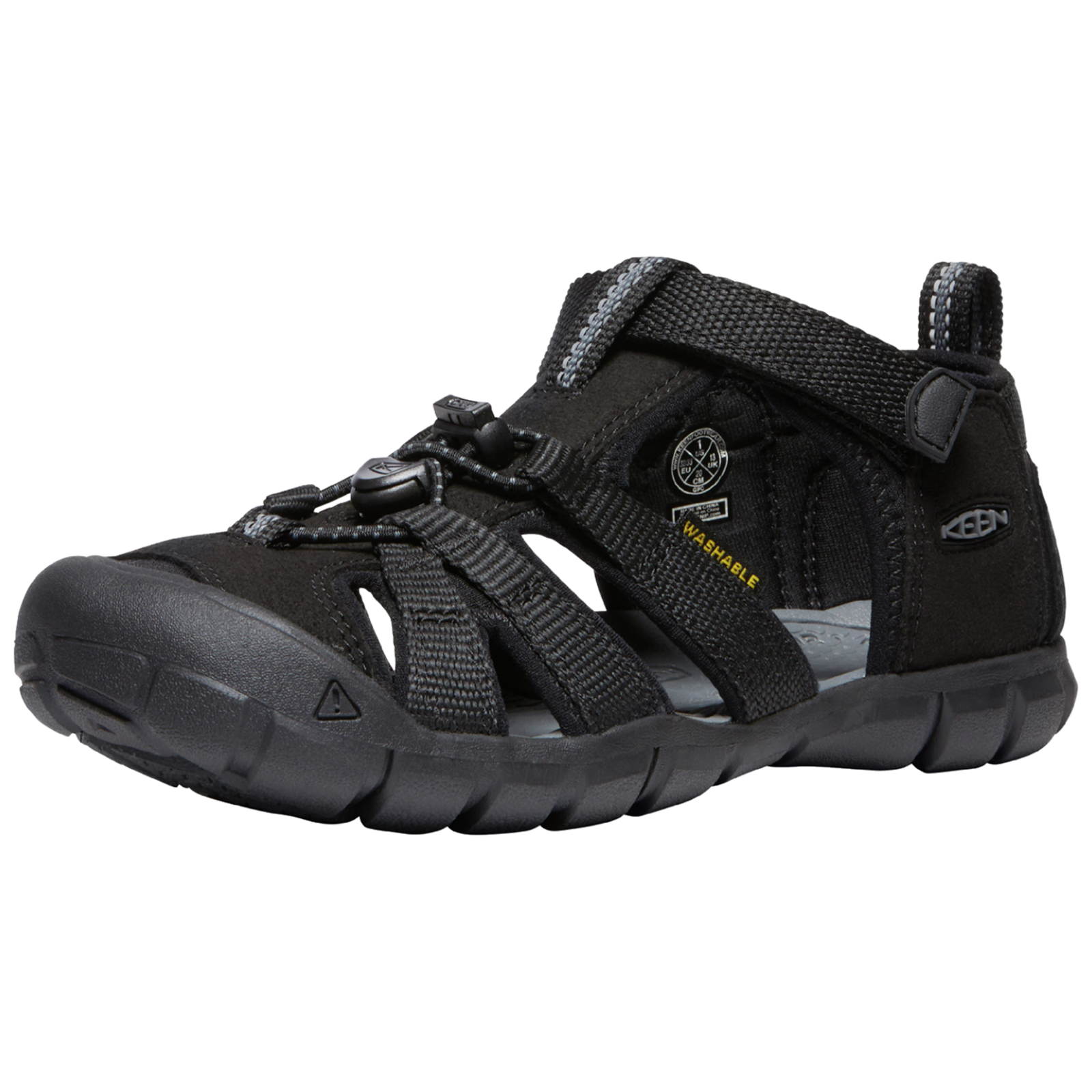 KEEN Kids Y Seacamp II CNX Trekkingsandalen, schwarz, Grösse: 32.5