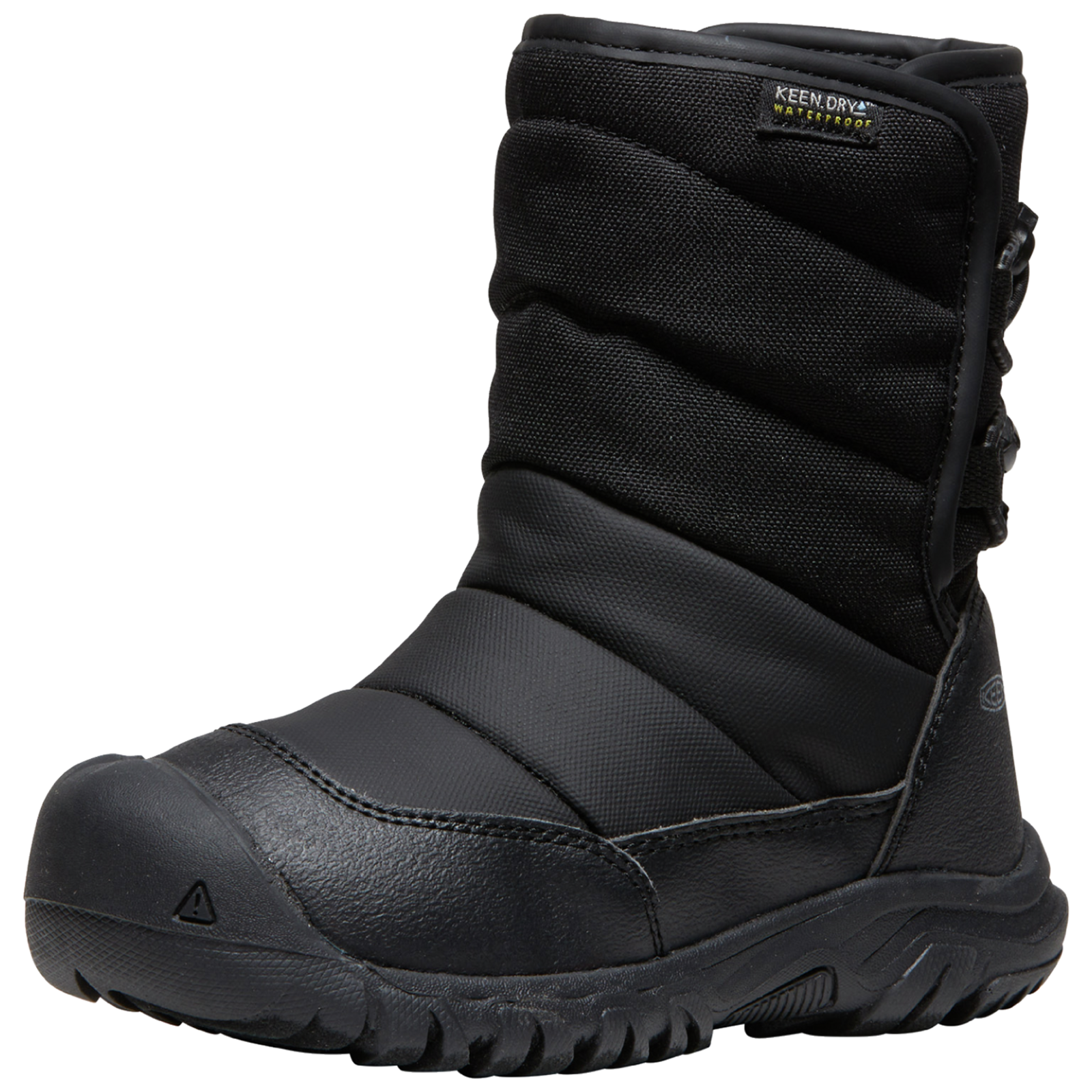 KEEN Kids Y Puffrider WP Winterschuhe, schwarz, Grösse: 32.5