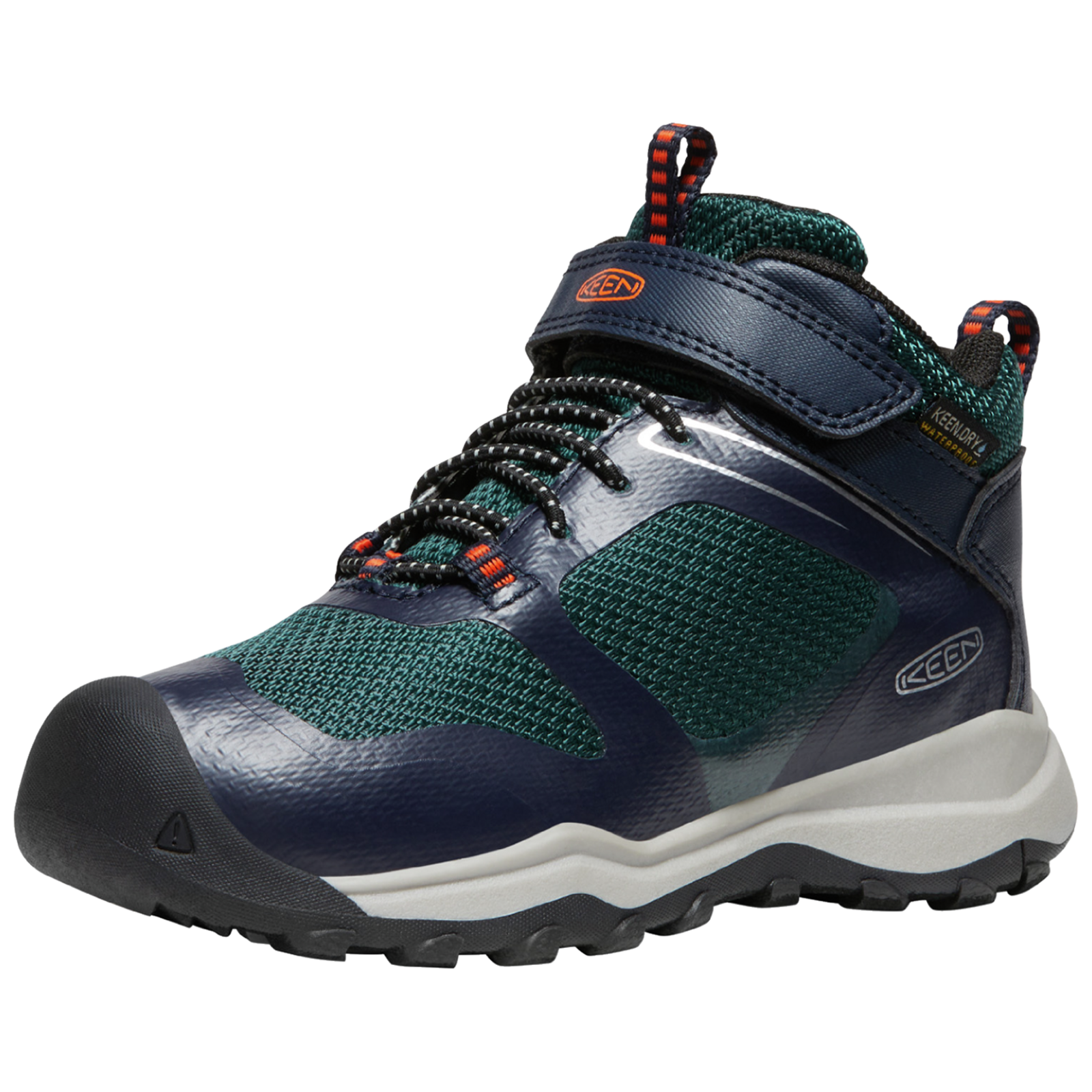 KEEN Kids C Wanduro Mid WP Wander-/Trekkingschuhe halbhoch, blau, Grösse: 24