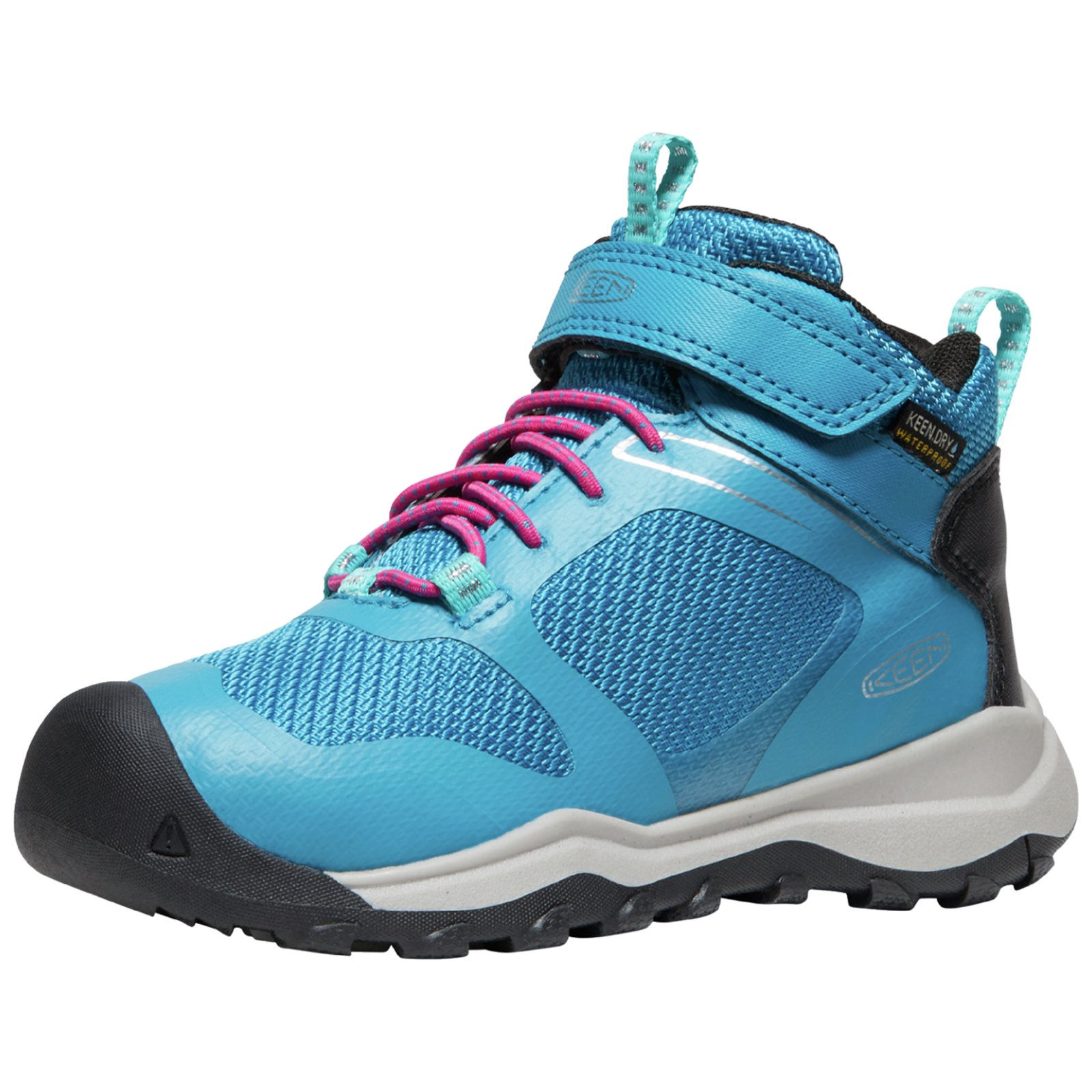 KEEN Kids C Wanduro Mid WP Wander-/Trekkingschuhe halbhoch, blau, Grösse: 24