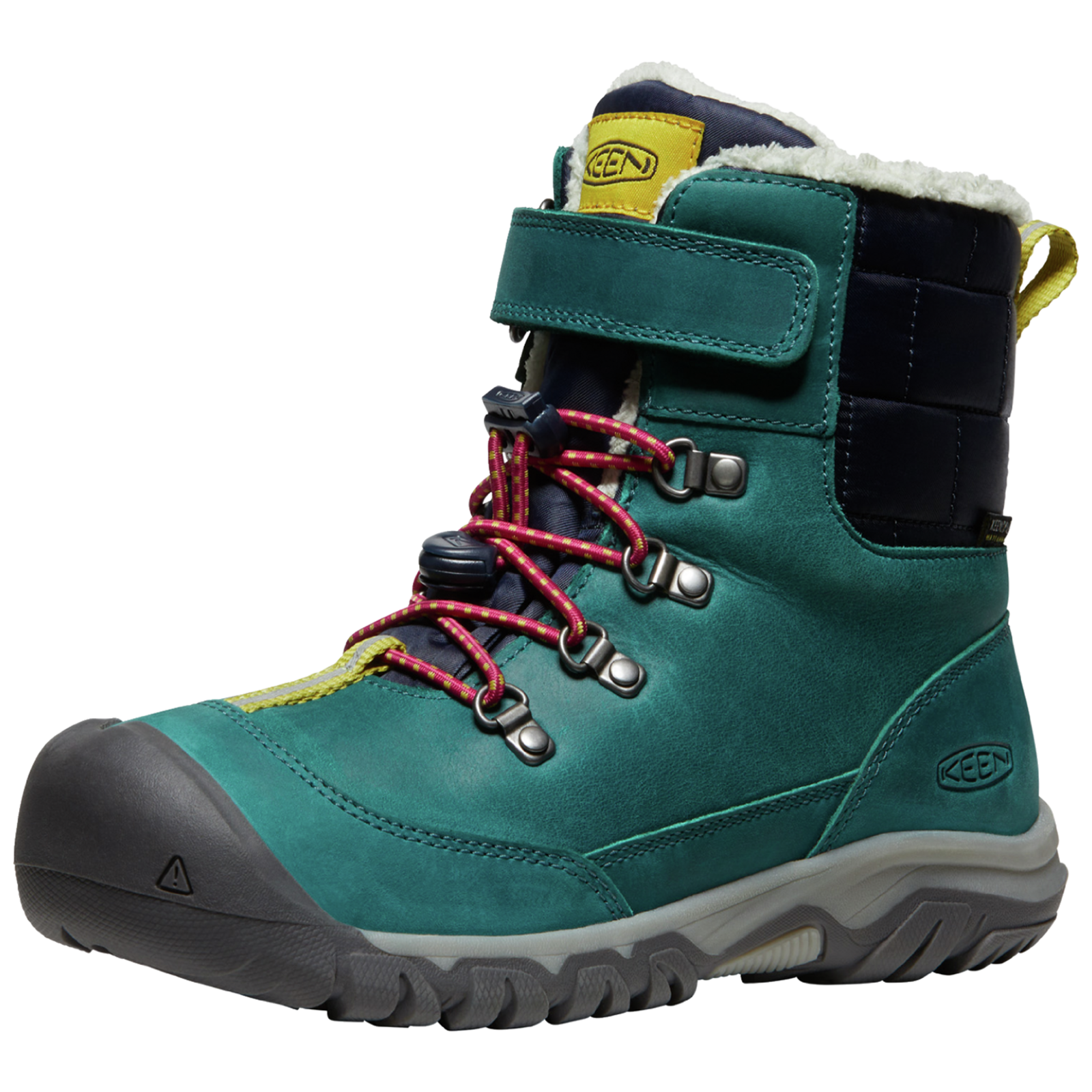 KEEN Kids Y Kanibou WP Winterschuhe, grün, Grösse: 35