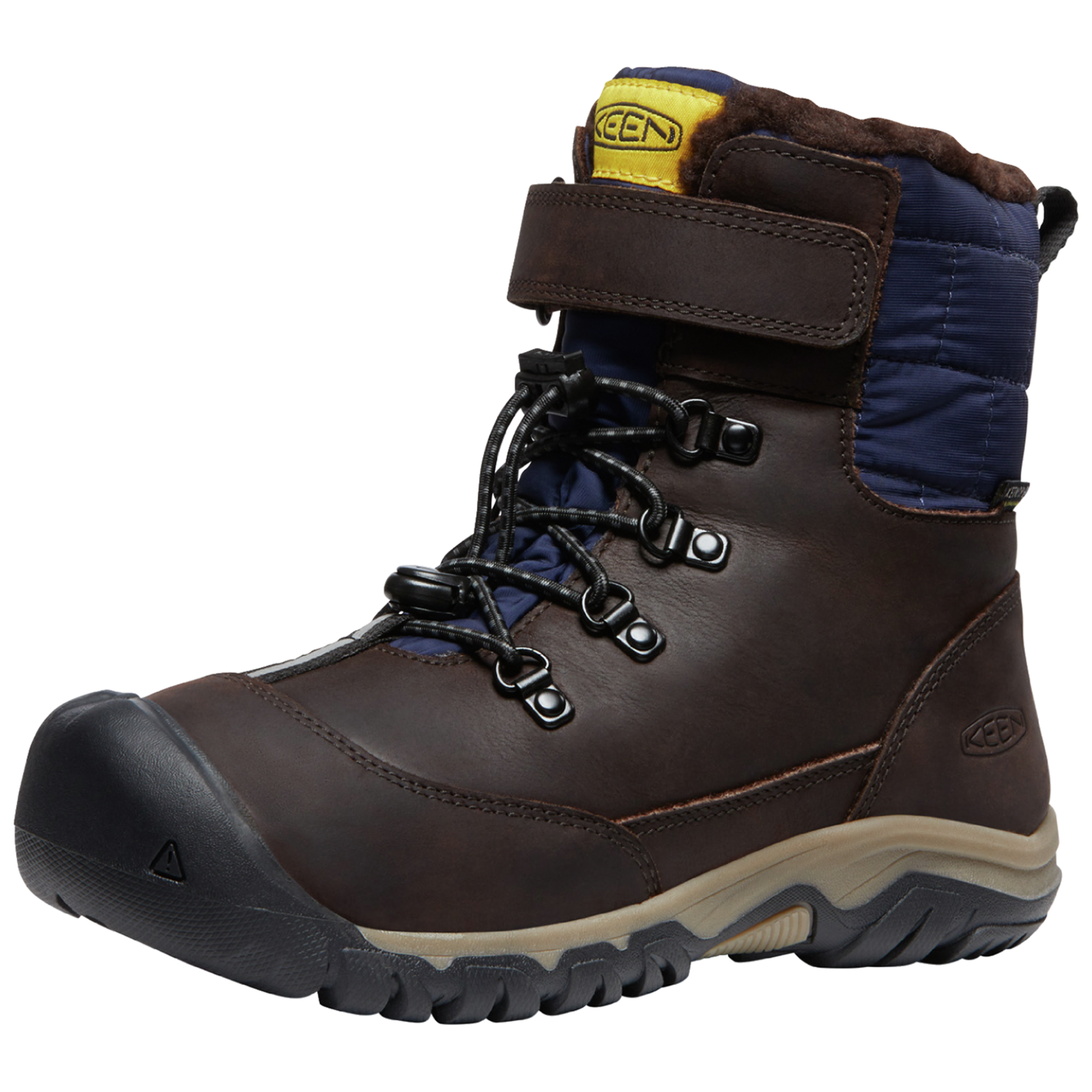 KEEN Kids Y Kanibou WP Winterschuhe, braun, Grösse: 37