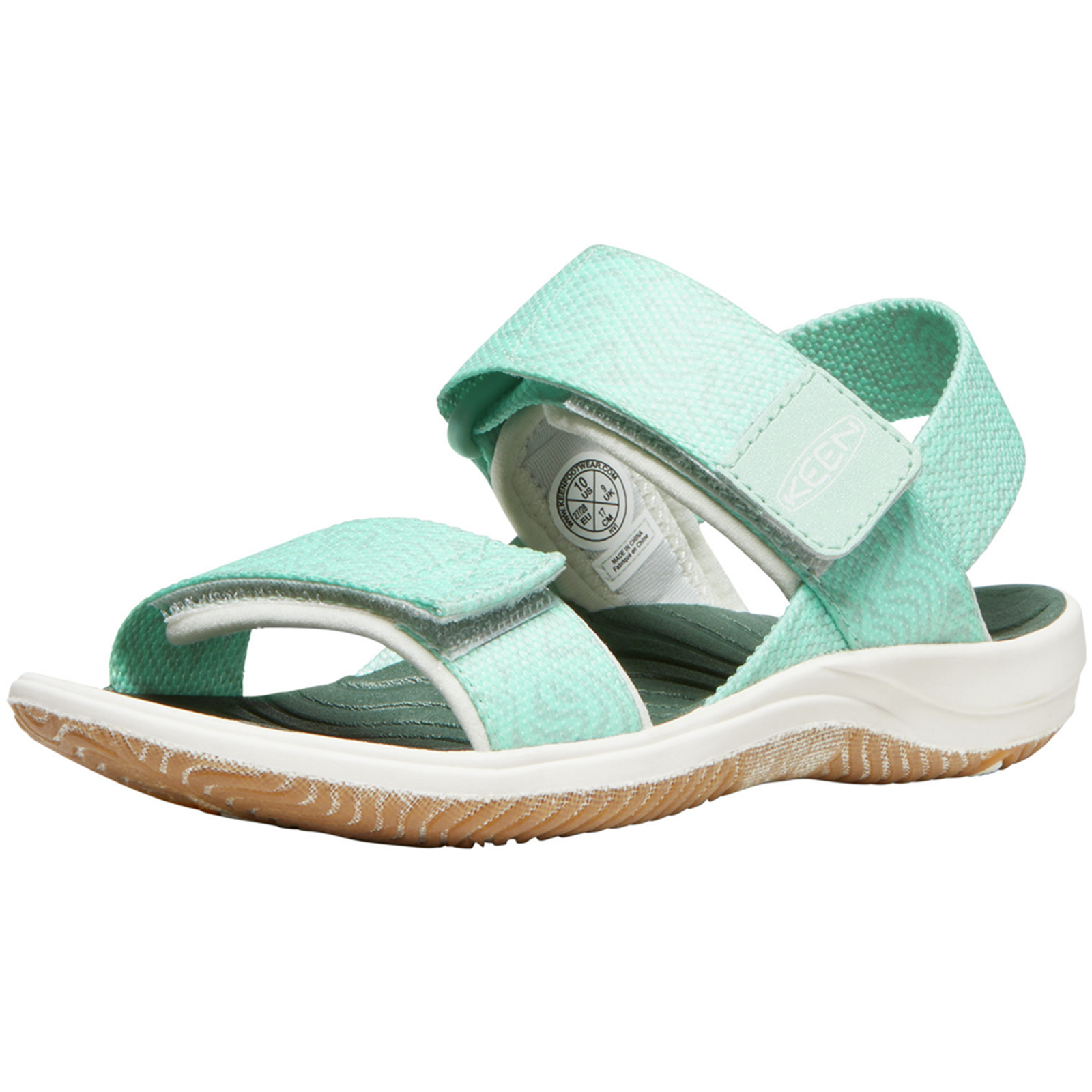 KEEN Kids C Elle Backstrap Freizeitsandalen, grün, Grösse: 25.5