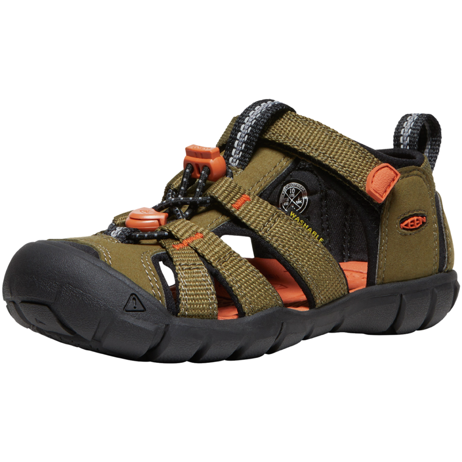KEEN Kids C Seacamp II CNX Trekkingsandalen, grün, Grösse: 24